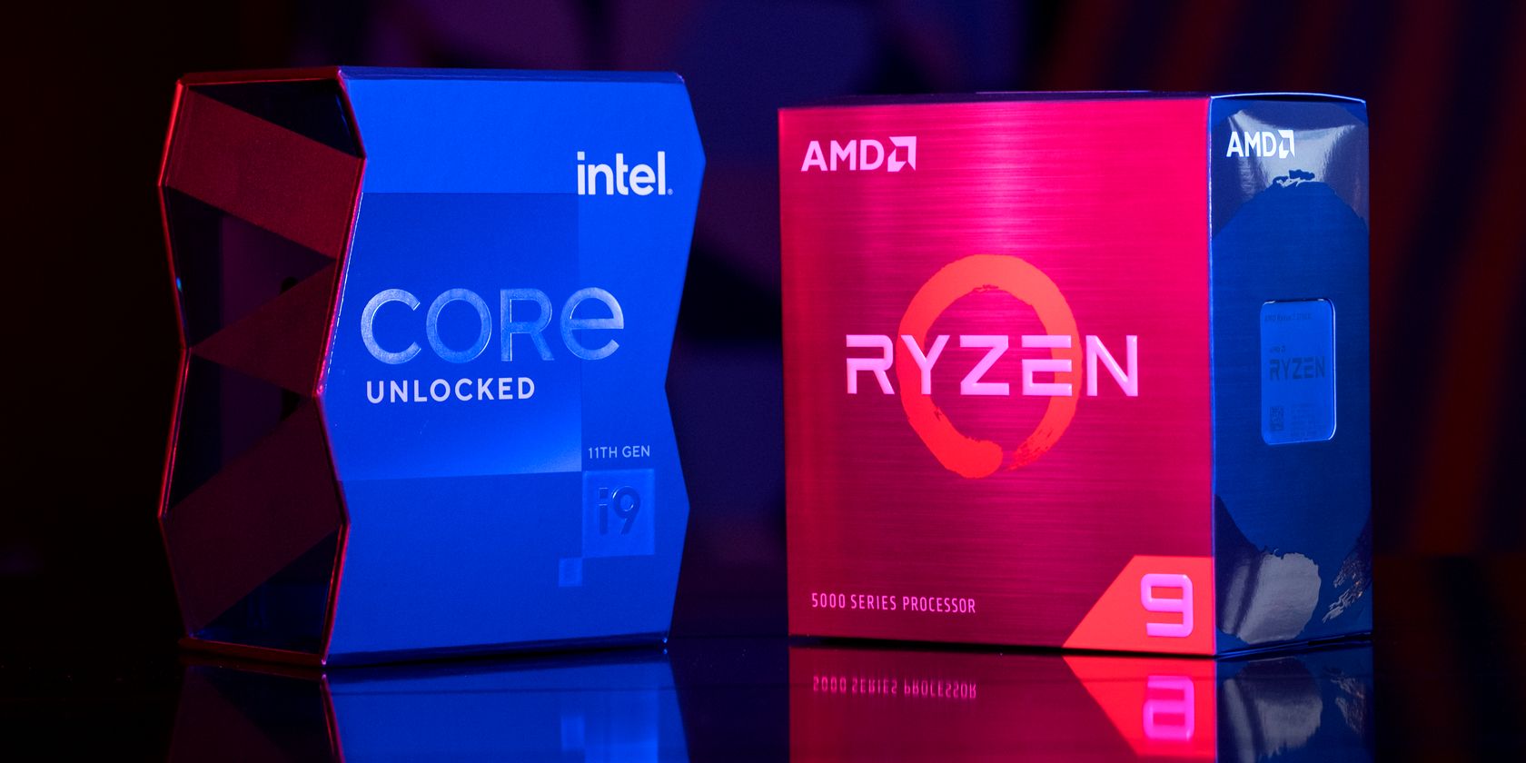 amd ryzen intel core i9 boxes on table feature