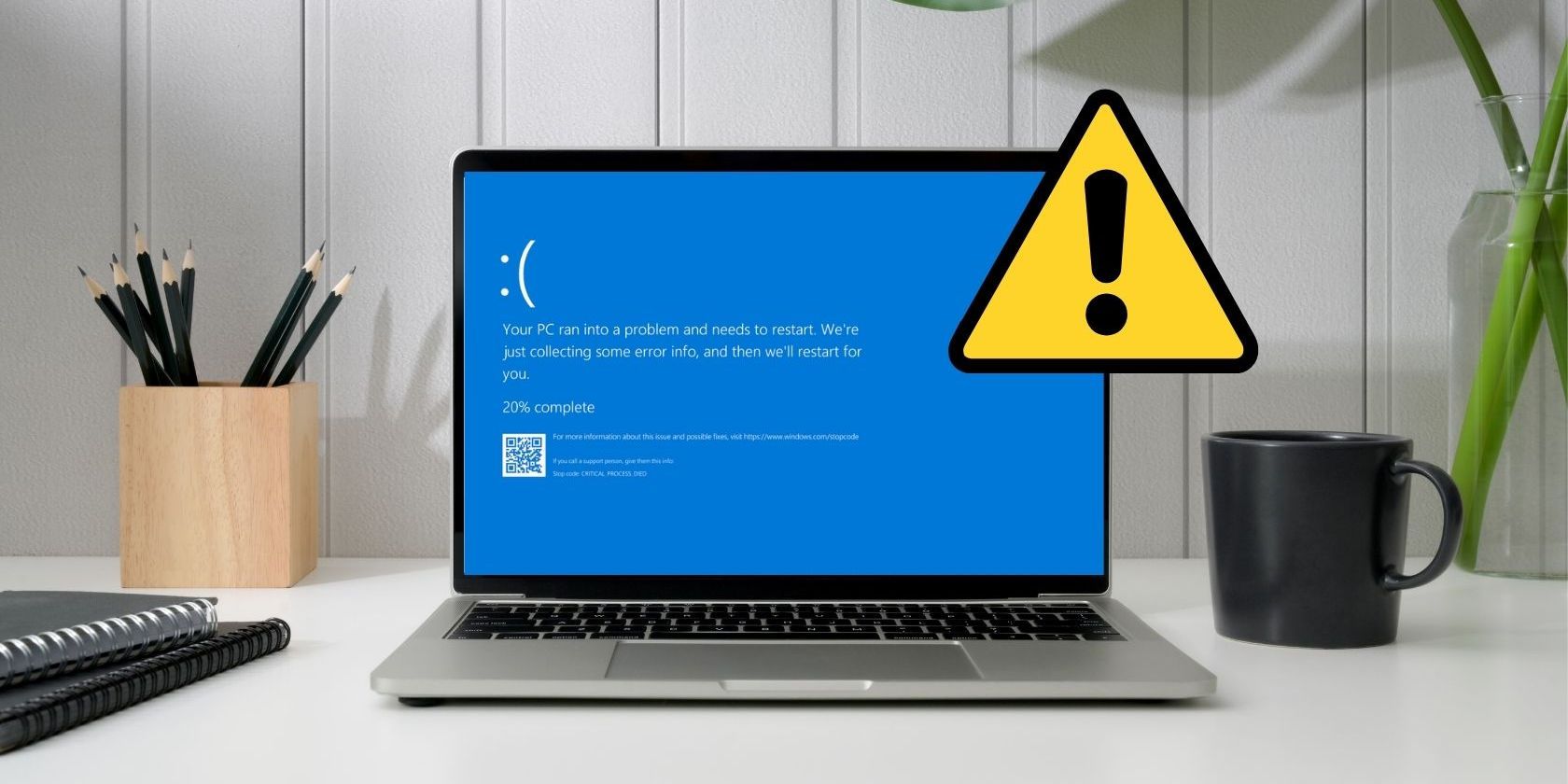BSOD error on a Windows laptop