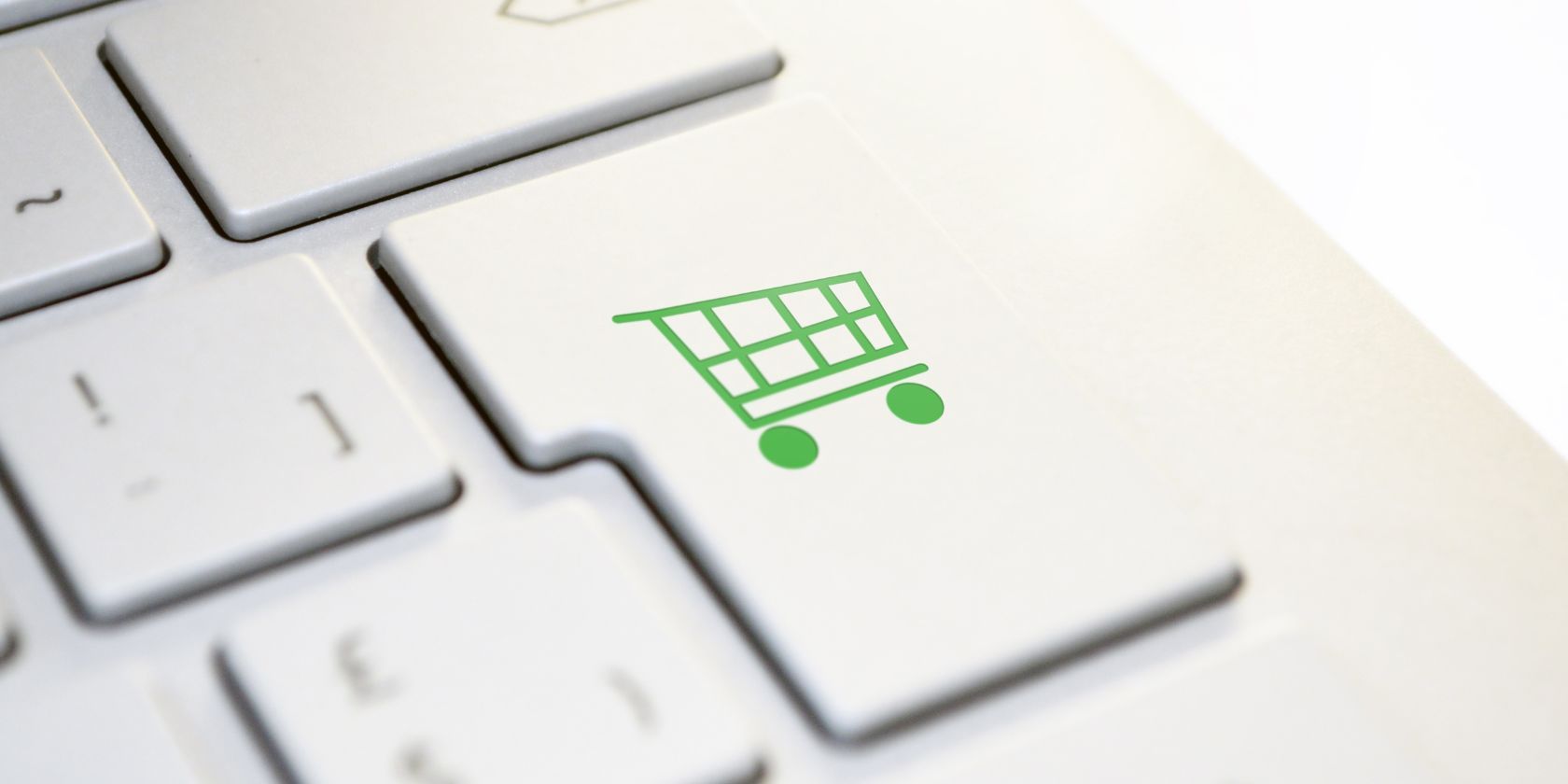 shopping cart logo on keyboard enter key