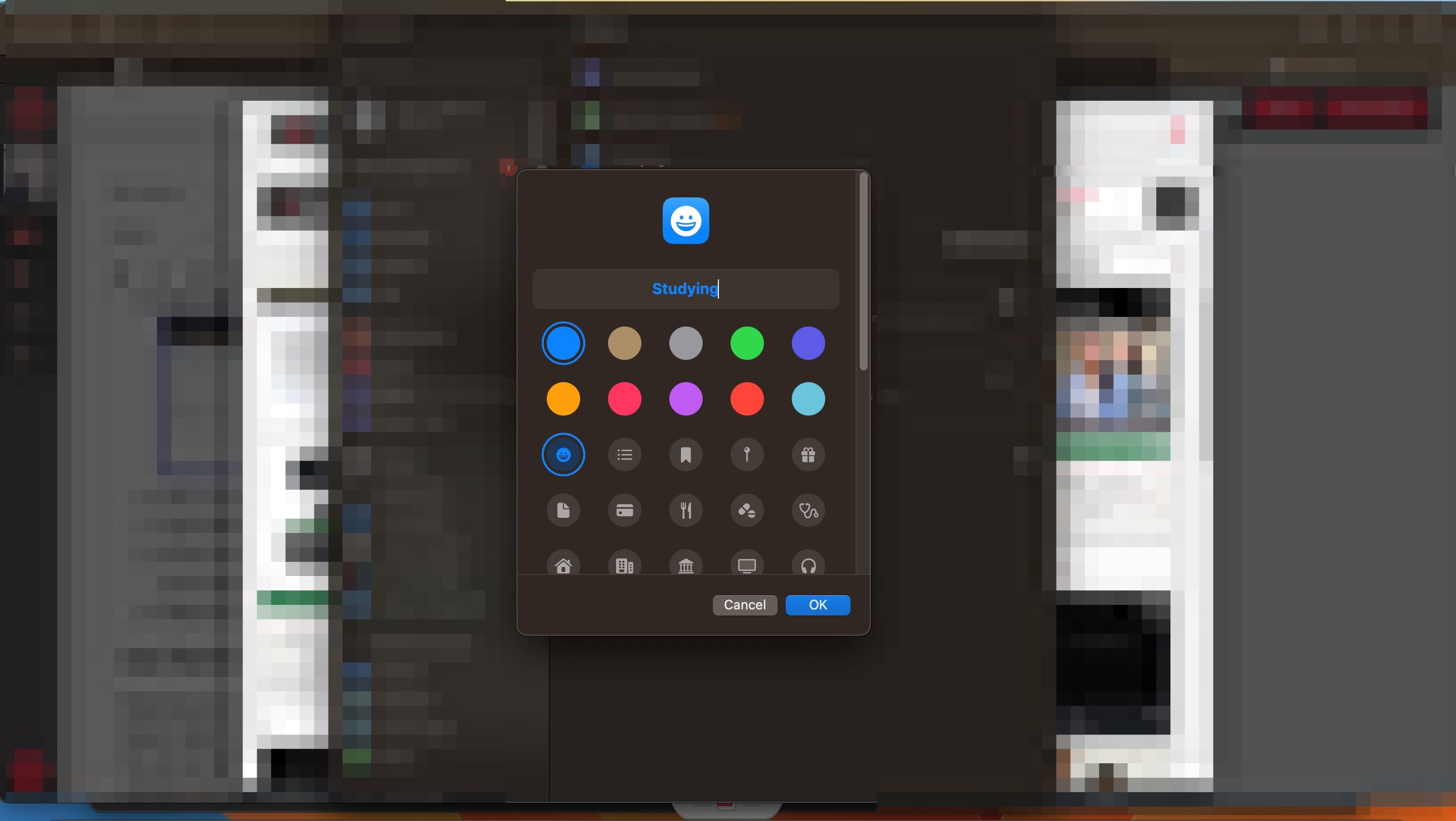 Personalizar el modo de enfoque en Mac Captura de pantalla