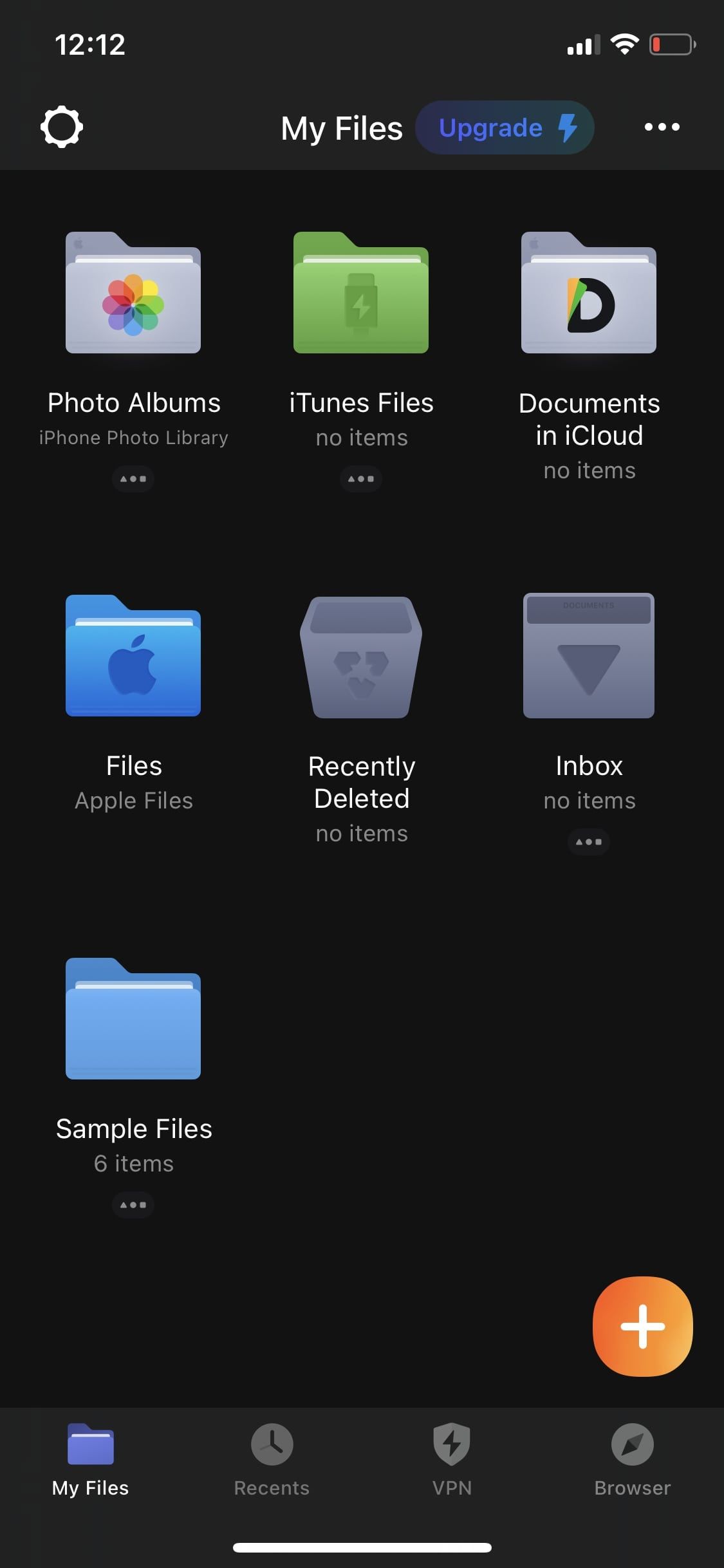 Documents app Home