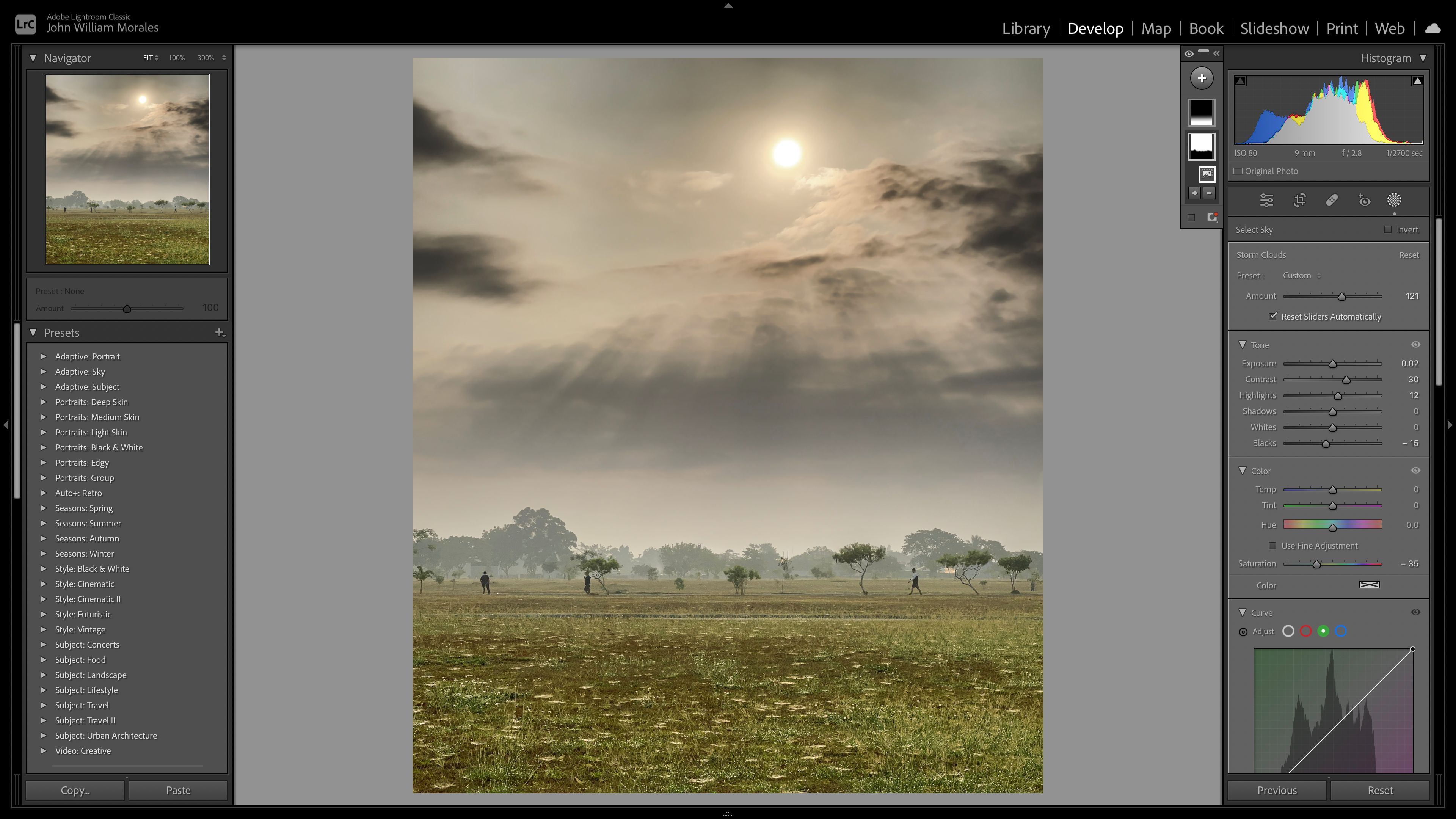 ویرایش عکس در Adobe Lightroom Classic