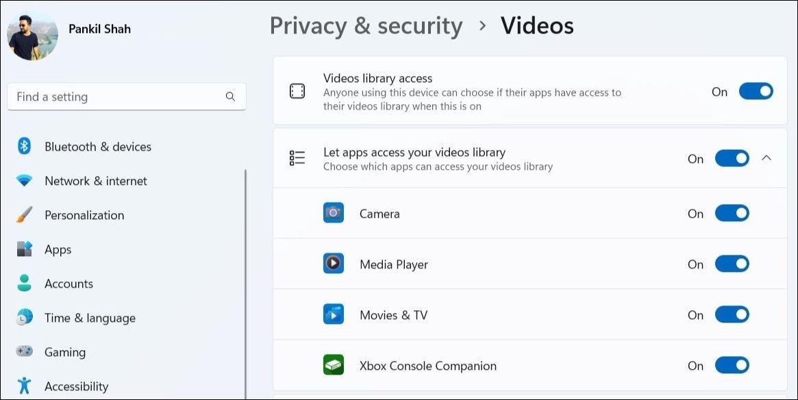 Enable Video Library Access for the Media Player App