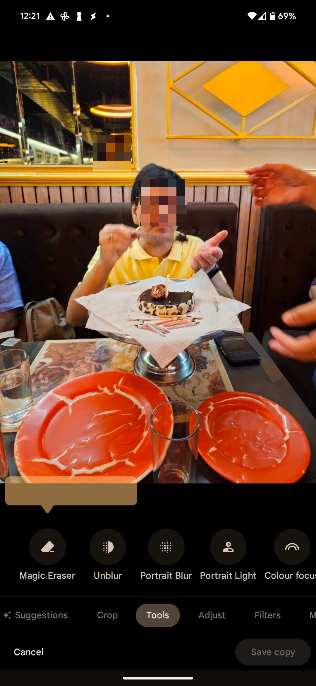 ویرایشگر ابزار Google Photos