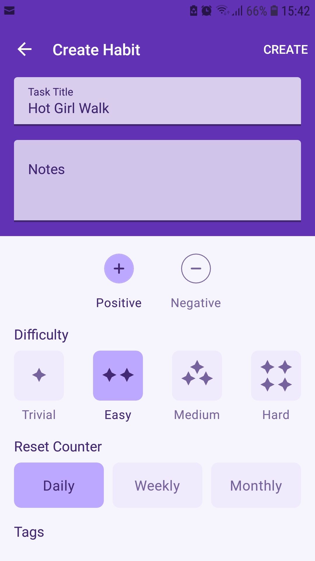 Habitica عادت راه رفتن دخترانه را ایجاد می کند