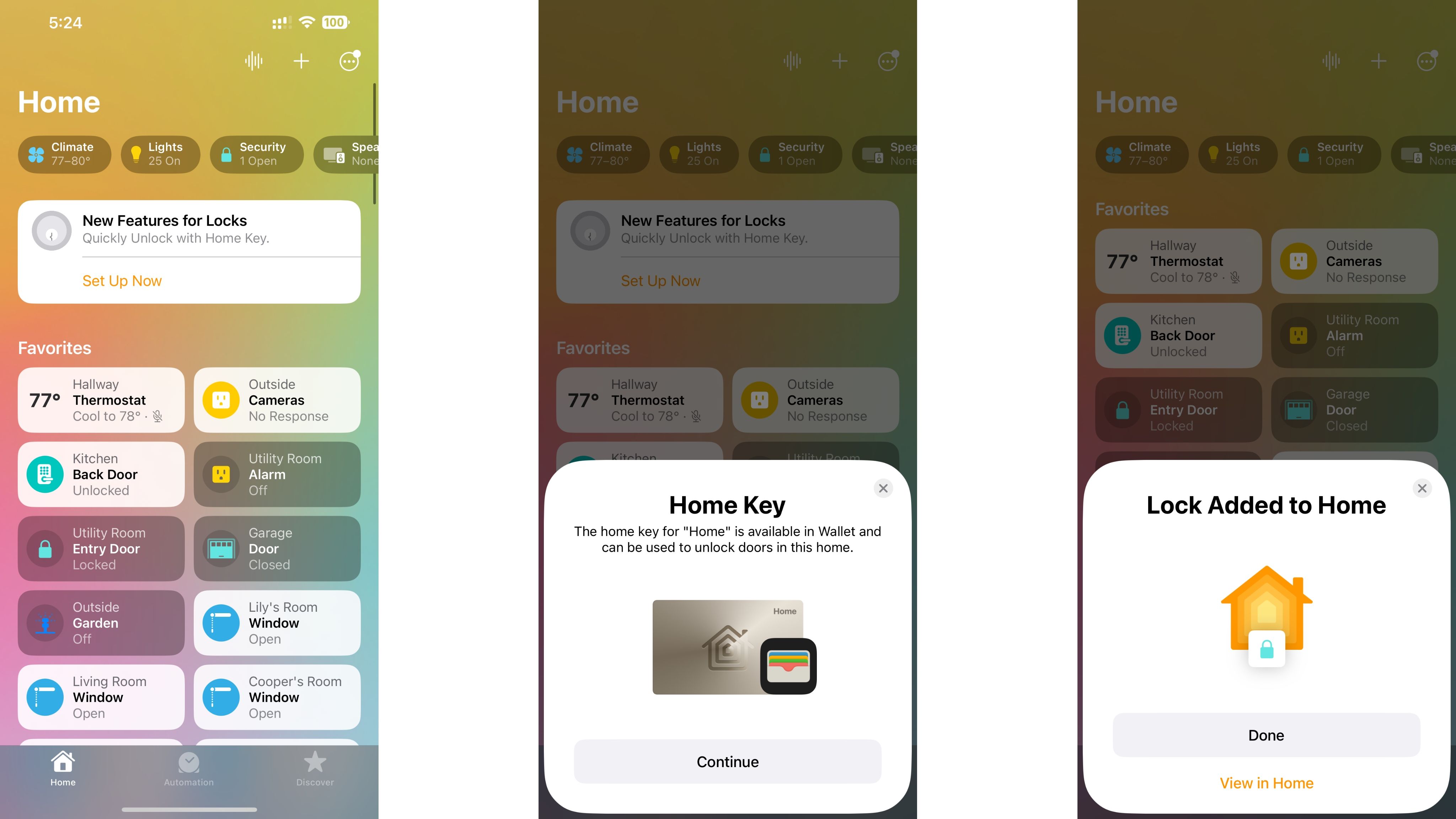 iOS 16 Home App Home Key Setup Flow