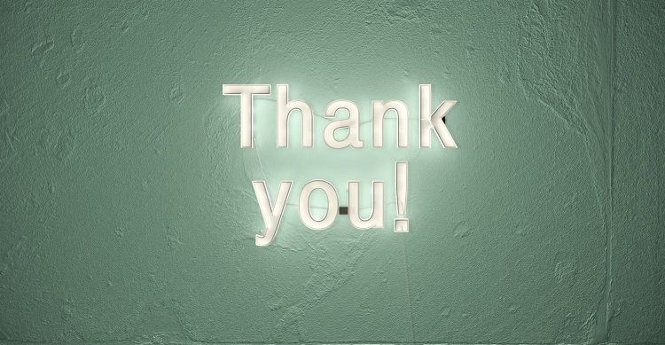 Hình ảnh của những từ cảm ơn bạn