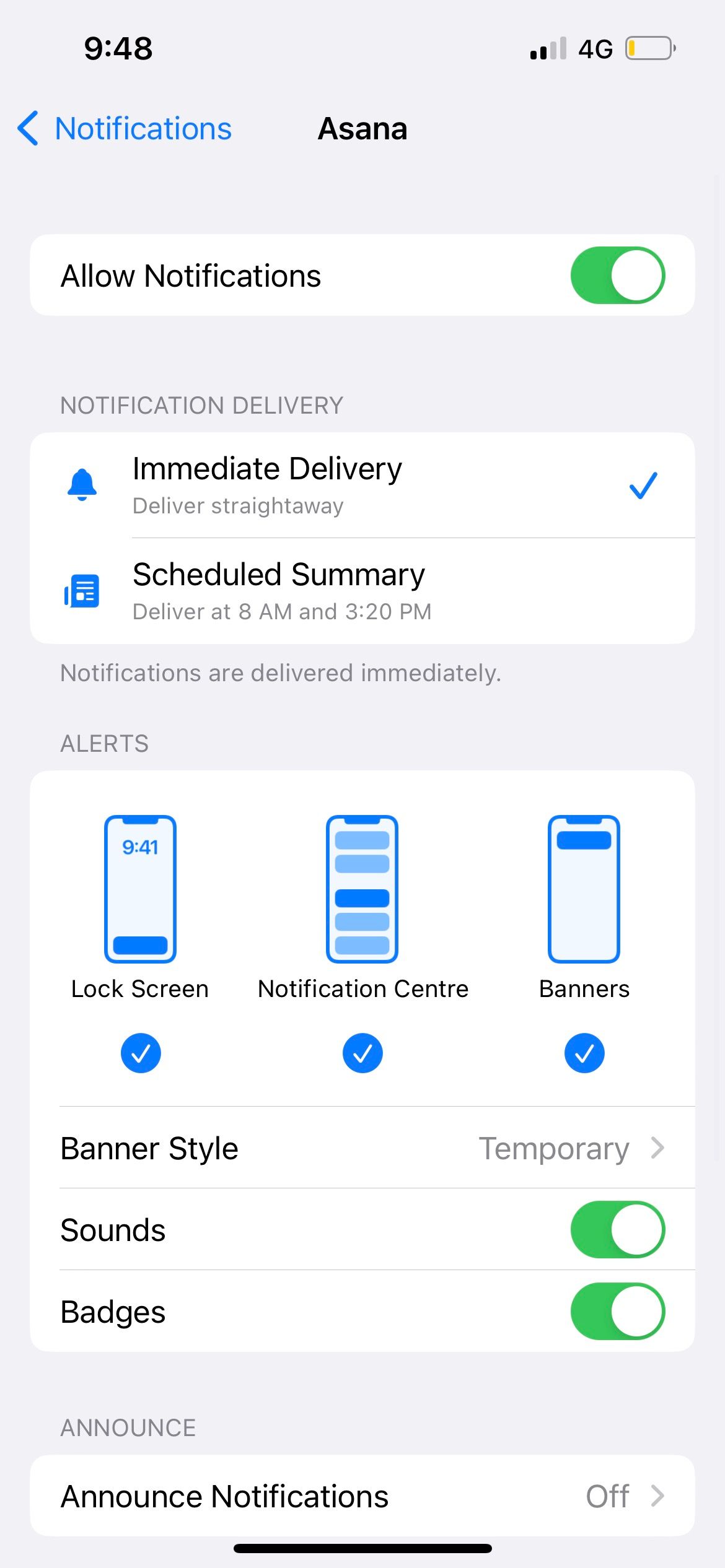 iphone app notification settings