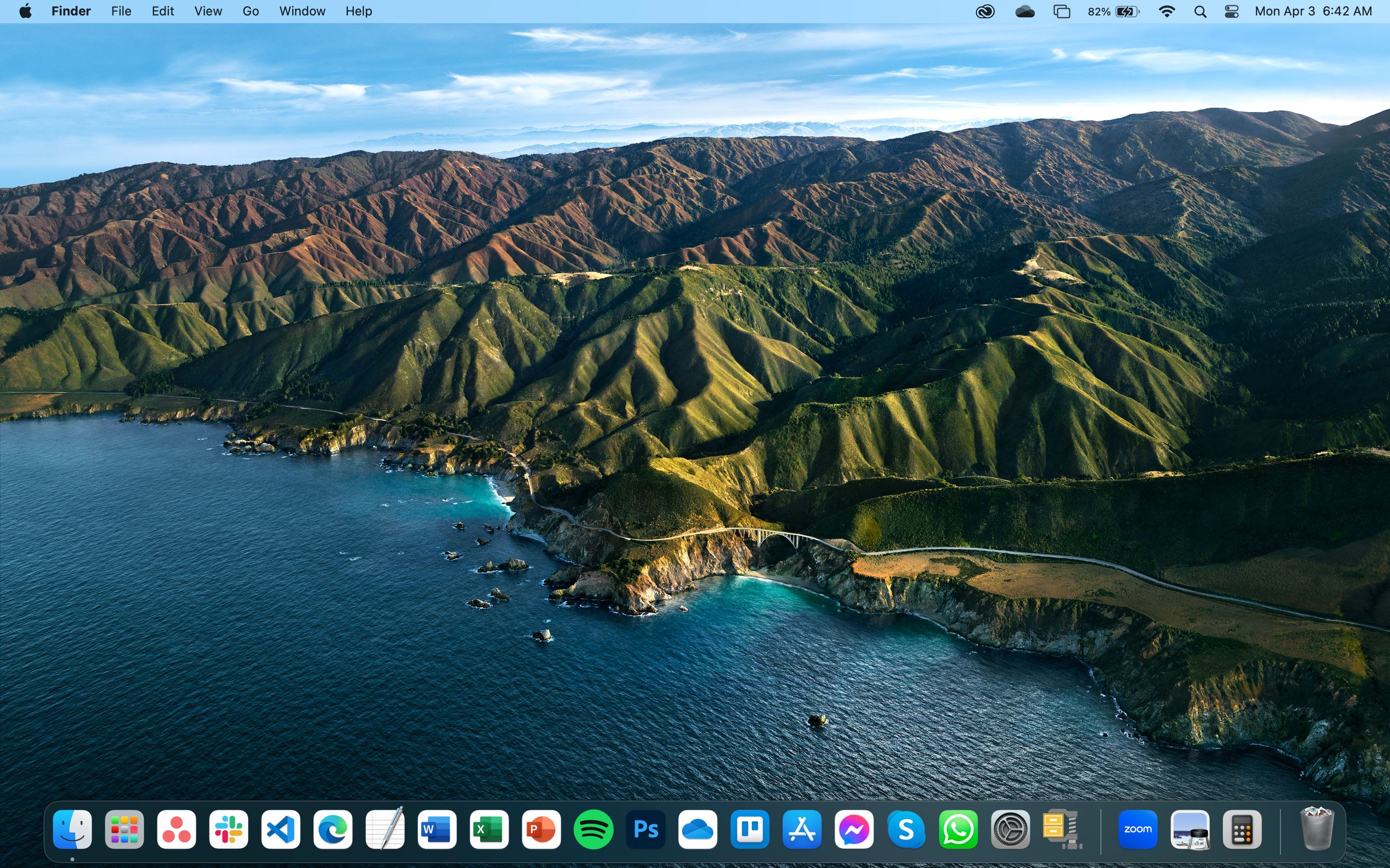macOS Ventura Desktop on an M1 MacBook Air