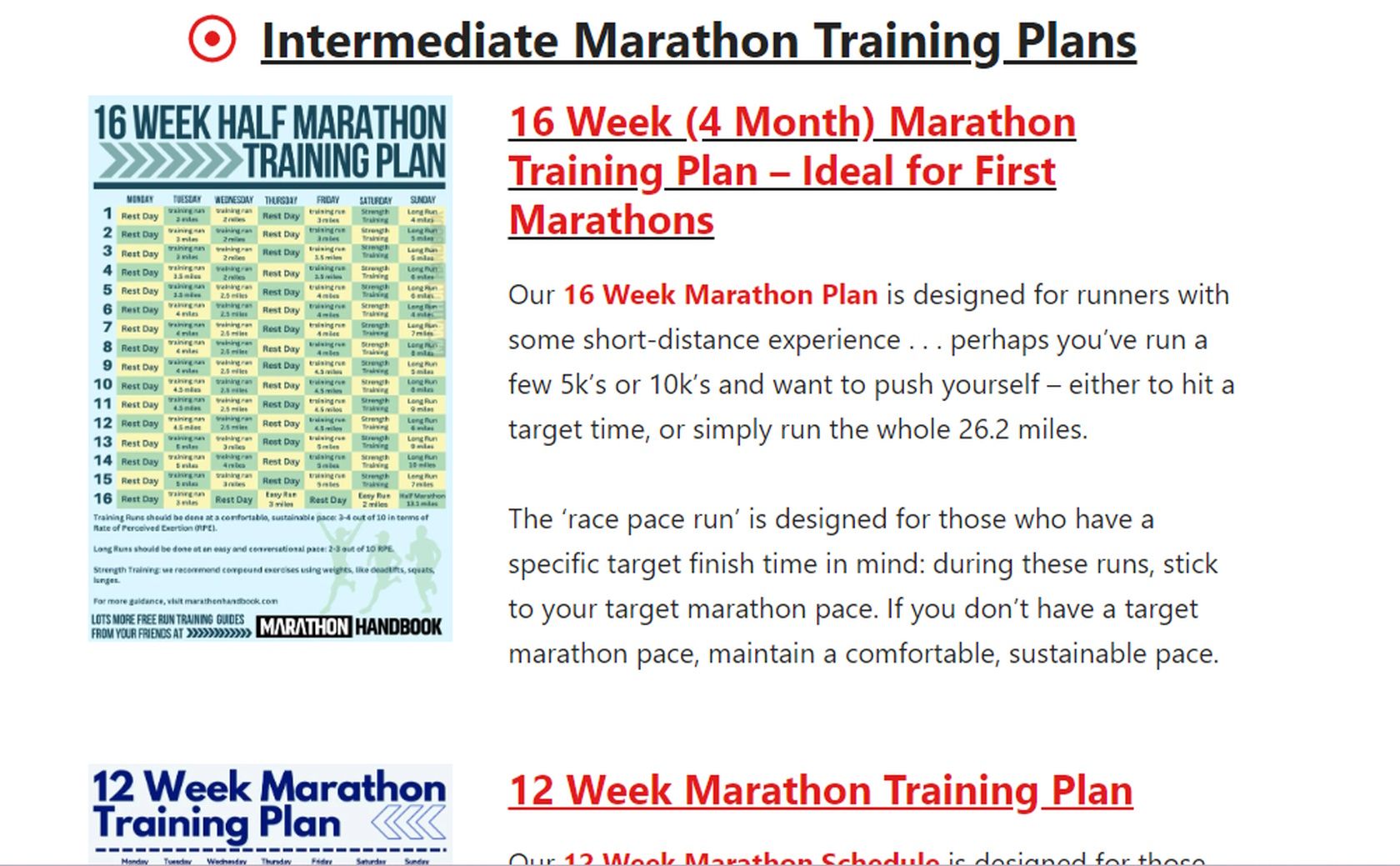 16 Week Beginner Half Training Plan - Runtastic Events