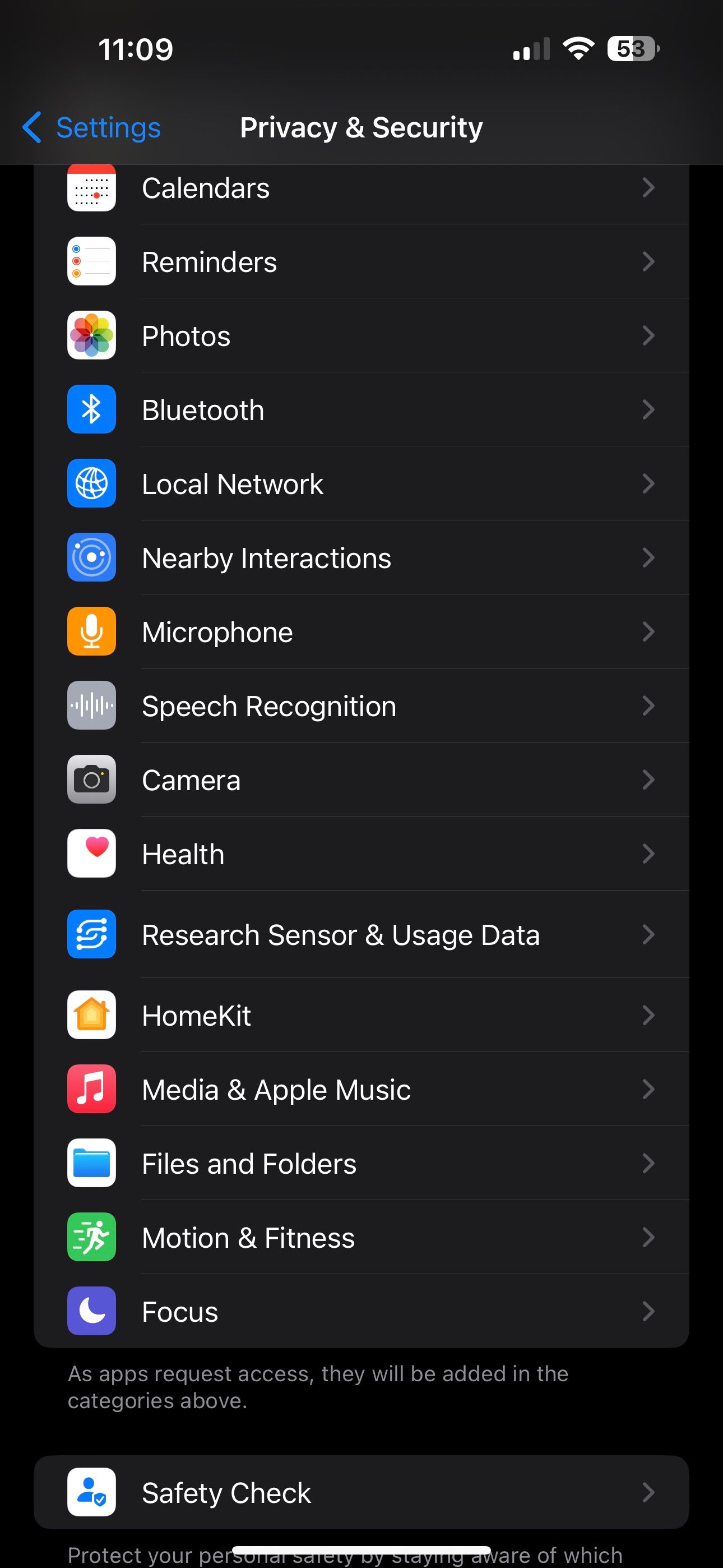 Media & Apple Music in Settings app