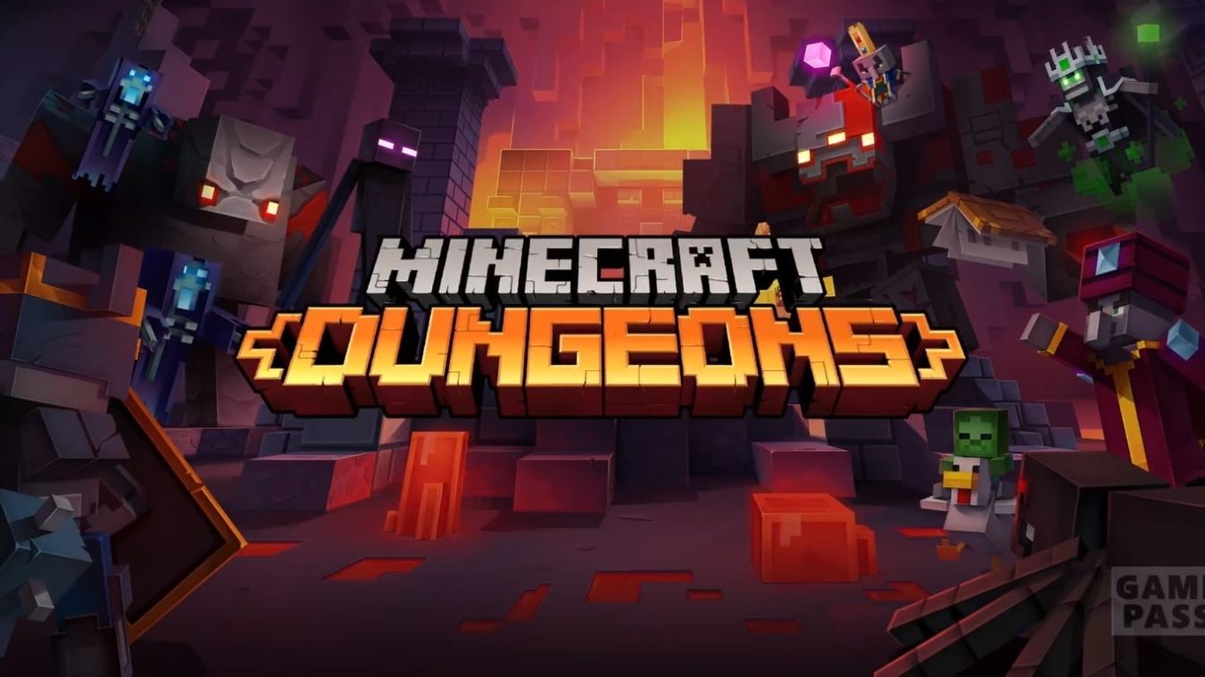 تصویری از صفحه بارگیری Minecraft Dungeons در Xbox Series X