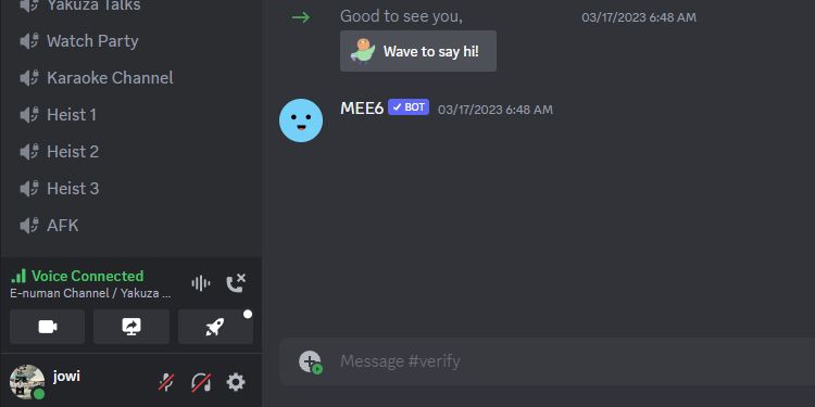 mute and deafened on discord