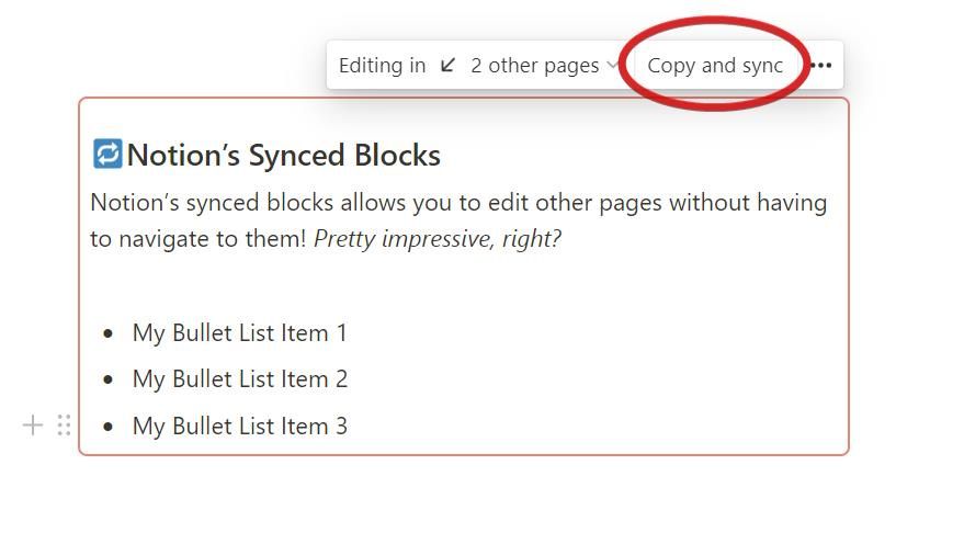 Notion Synced Block Copy Button