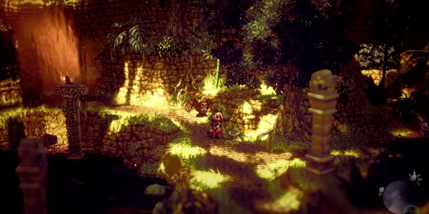 سبک هنری Octopath Traveler 2 HD2D