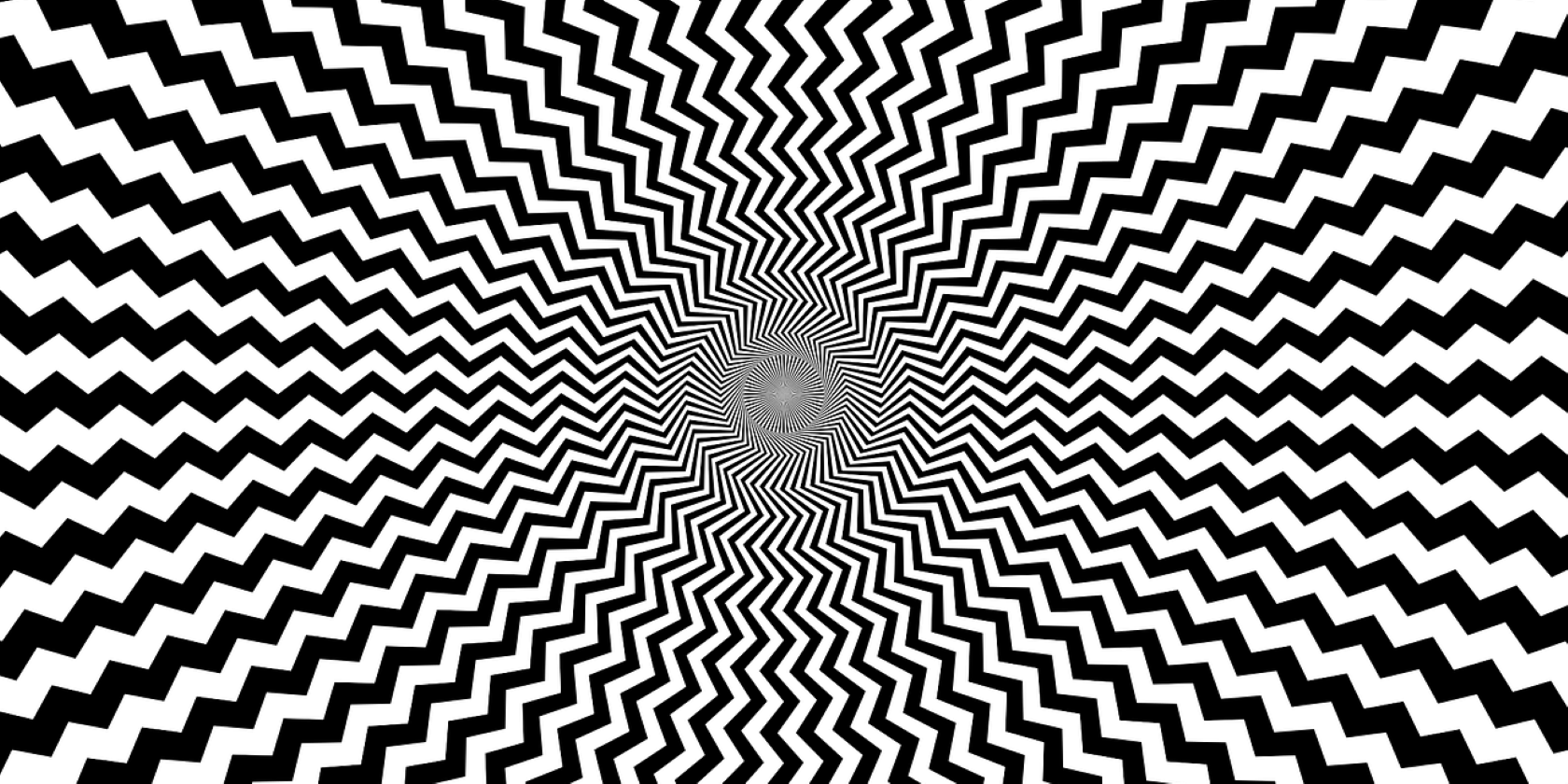 A black and white optical illusion that looks like the Sun.