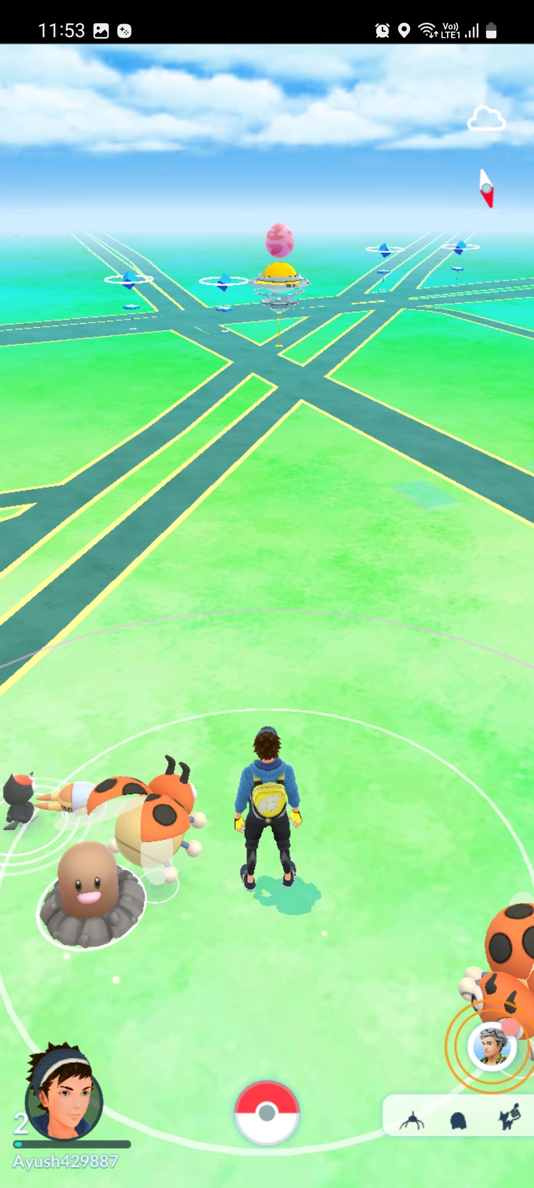 اسکرین شات 2 بازی Pokemon GO داخل بازی