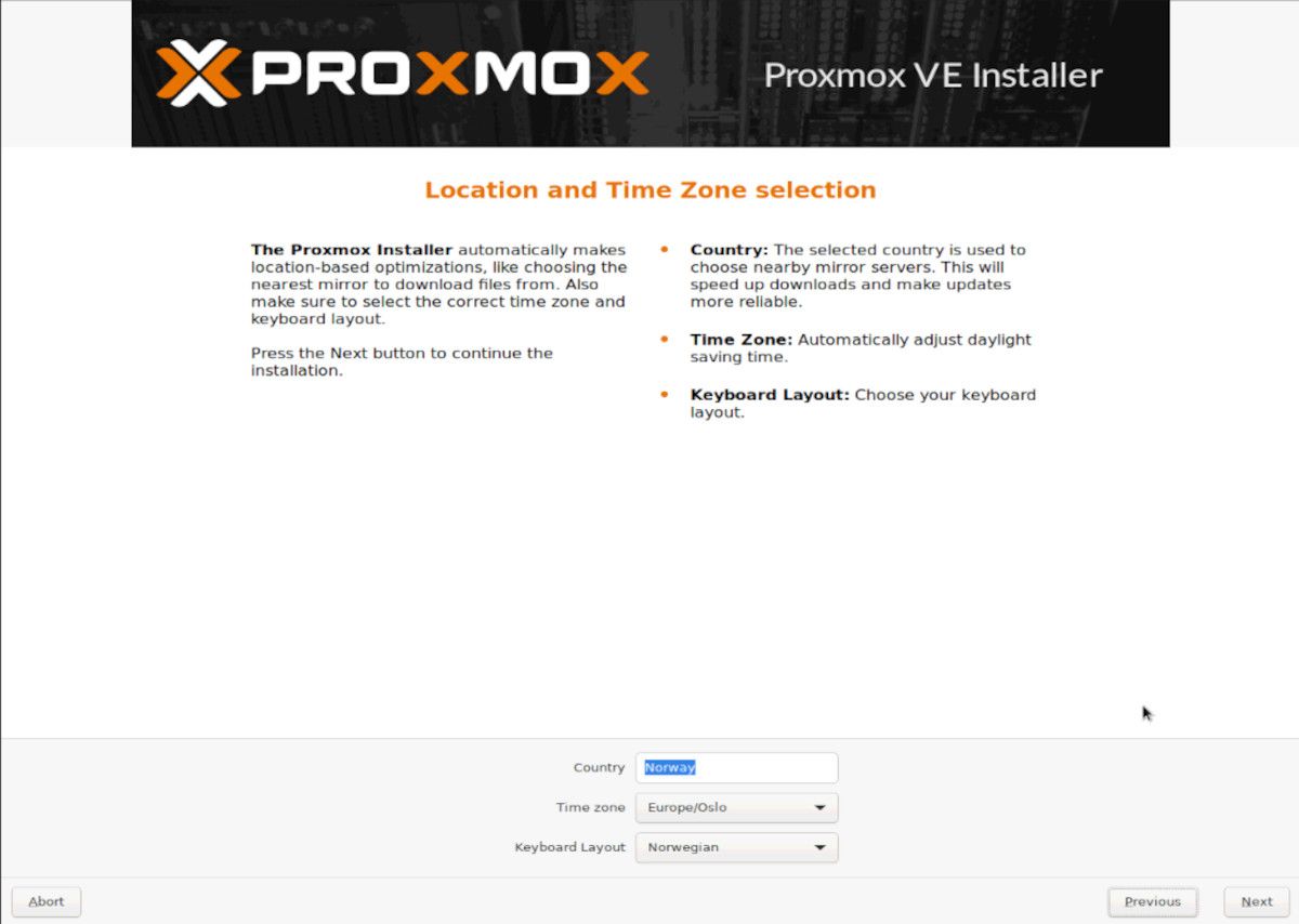 proxmox localization settings