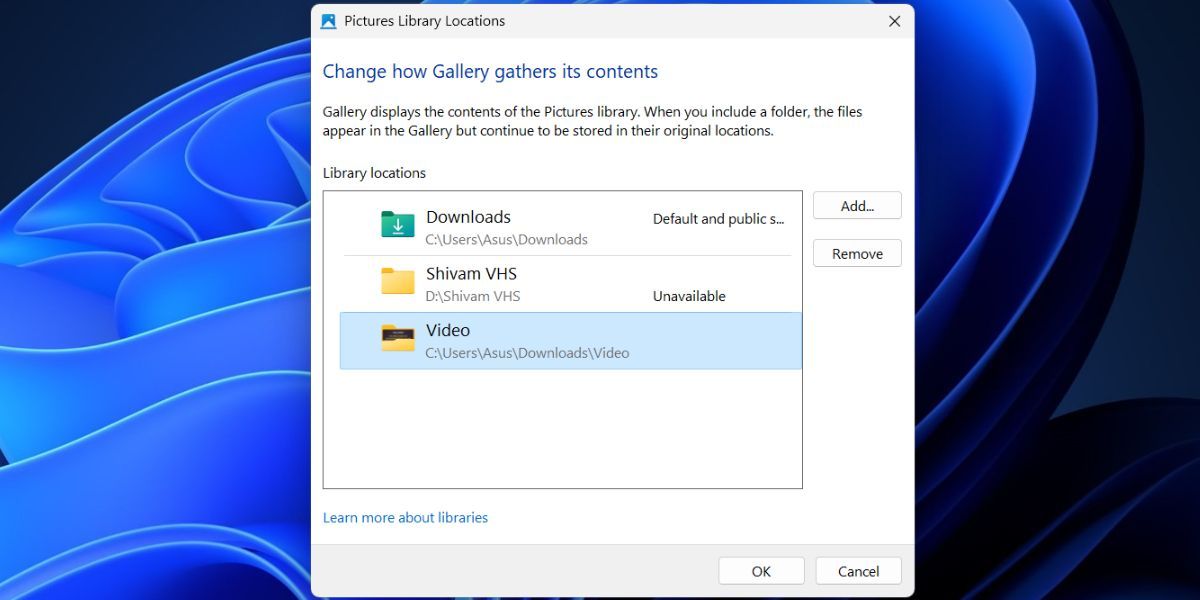 Menghapus Folder dari Galeri di Windows File Explorer