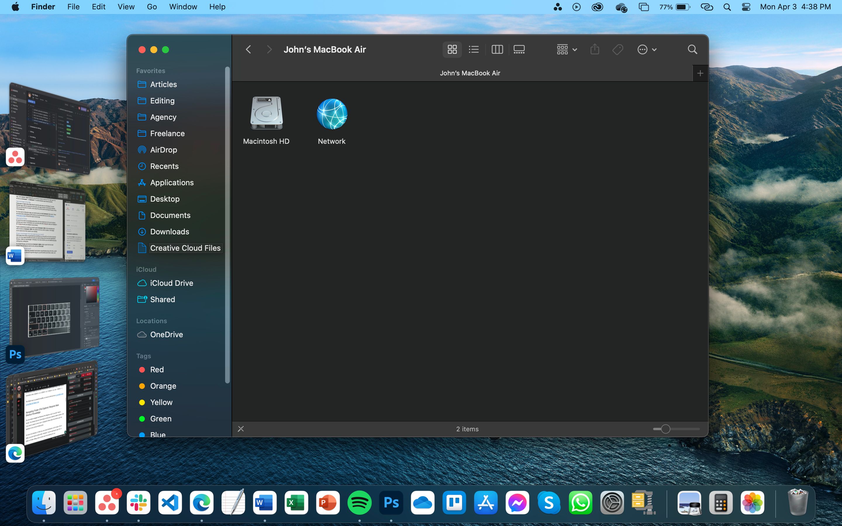 Screenshot of Finder on macOS Ventura