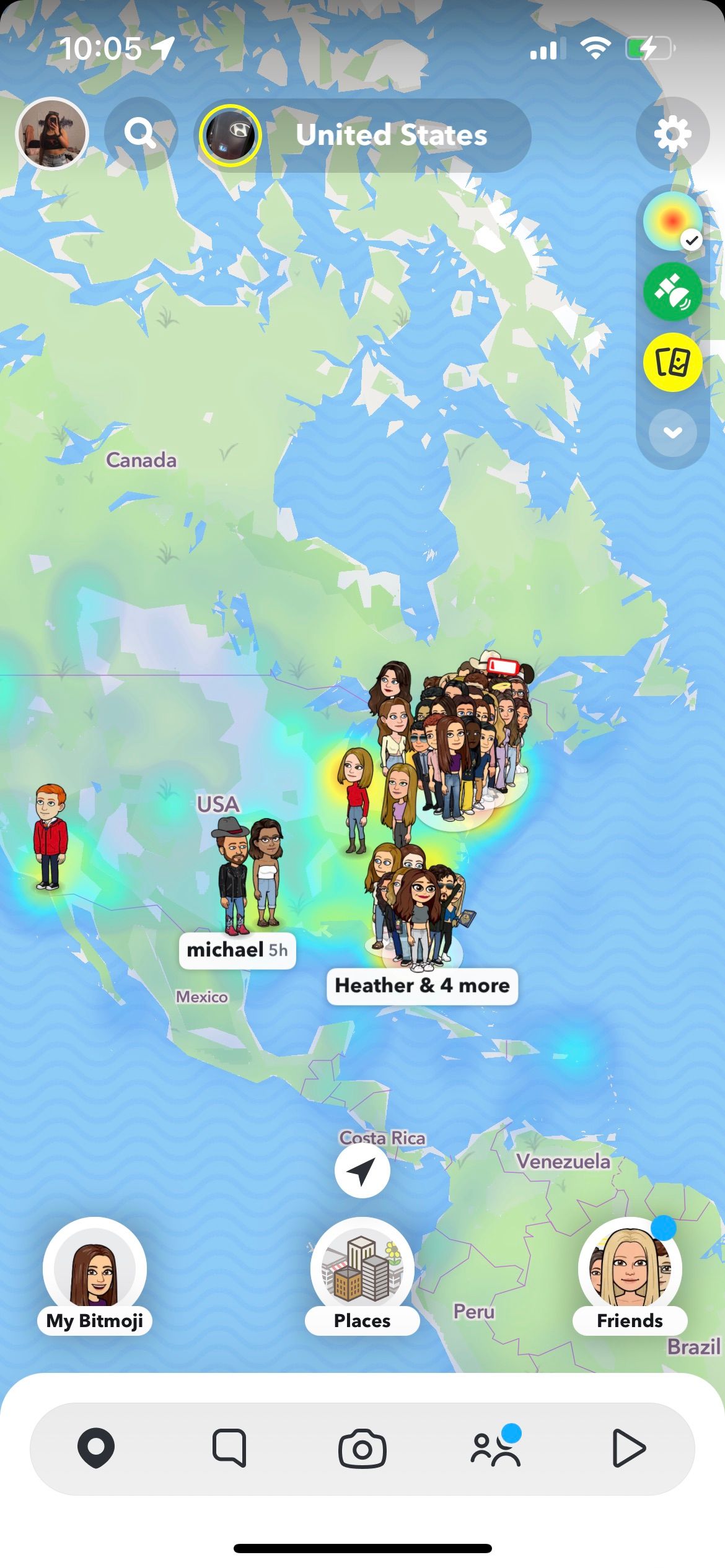 snap map in snapchat