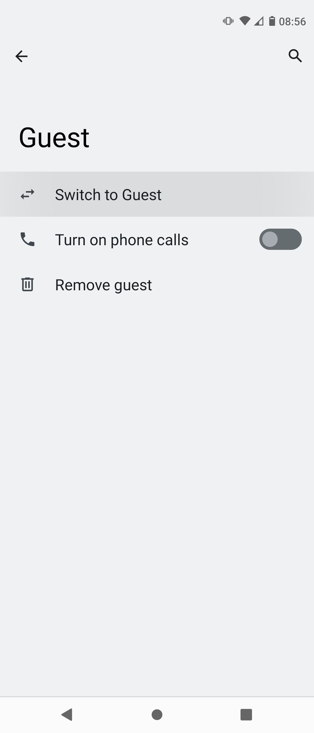 Switching to Guest Mode on Android