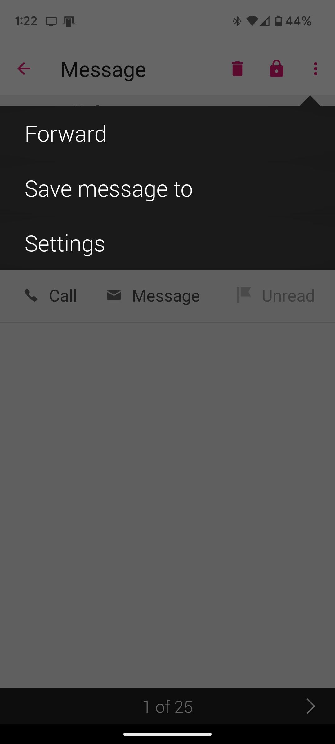 The Save Messages To option in T-Mobile Visual Voicemail