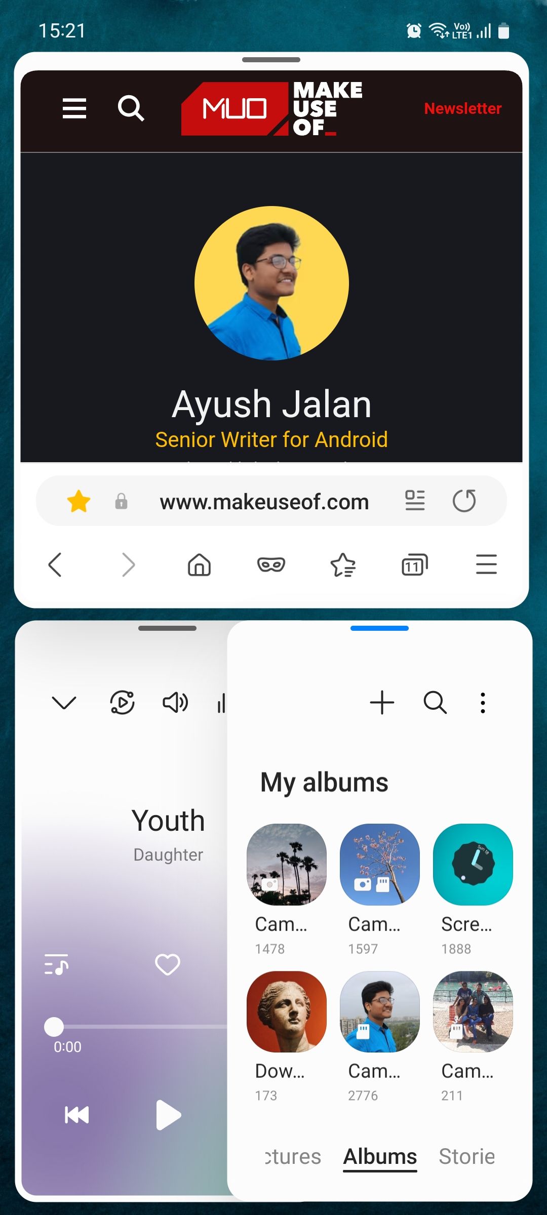 سه برنامه در نمای پاپ آپ در Samsung One UI باز می شوند