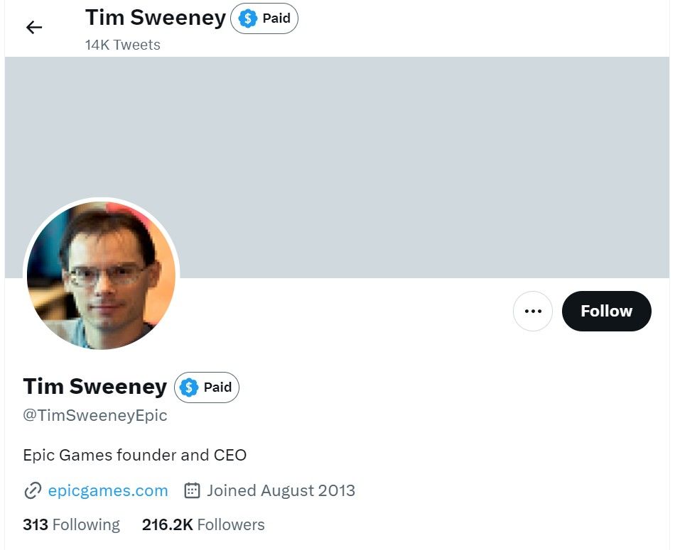 tim sweeney twitter paid