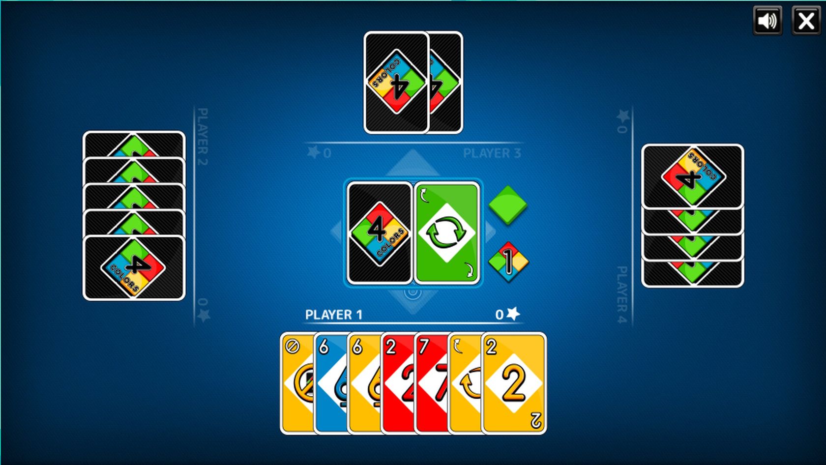 UNO poki card game website
