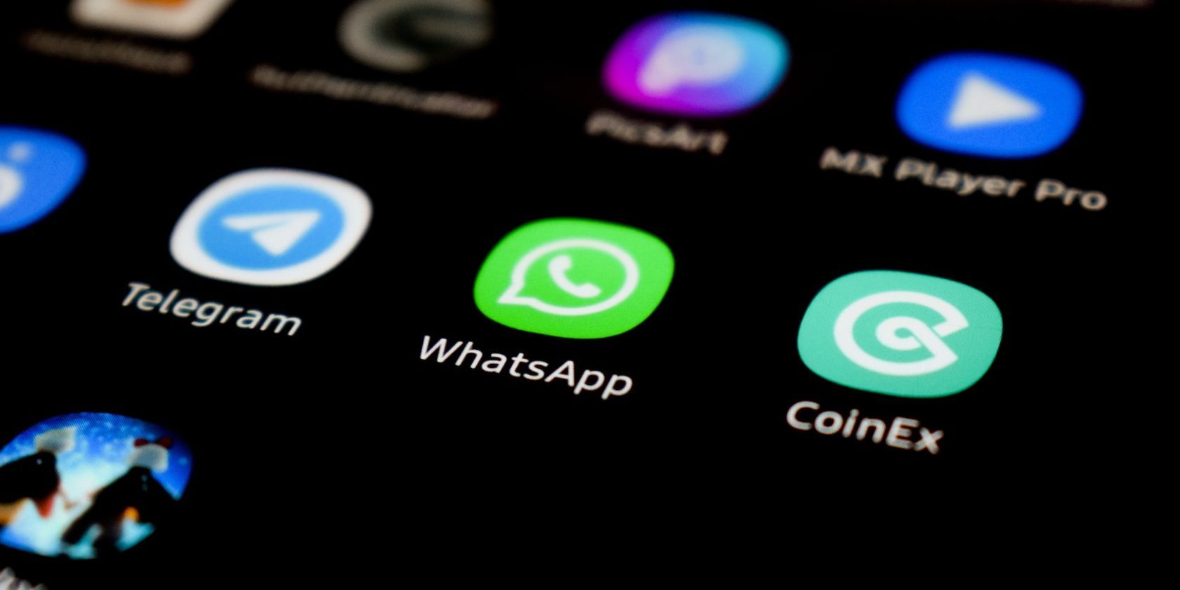 WhatsApp app logo on mobile