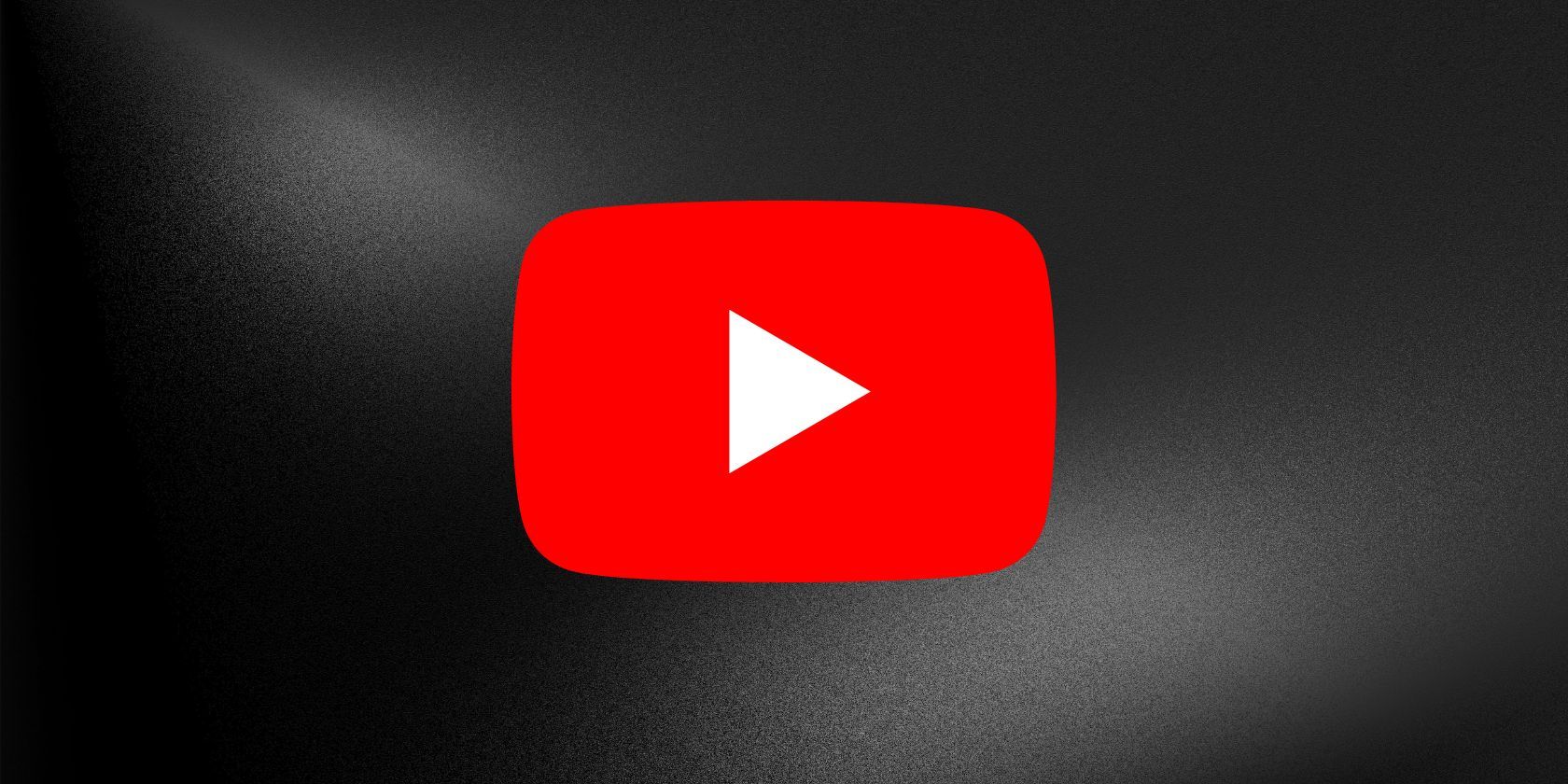 YouTube logo on black background 