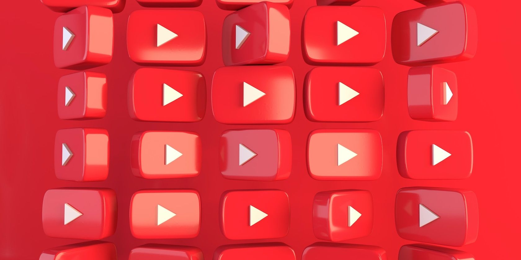 Multiple YouTube Logos Stacked Together