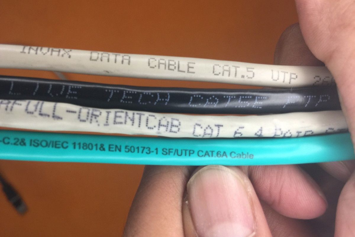 Cabos Ethernet CAT5, CAT5e, CAT6, CAT6A