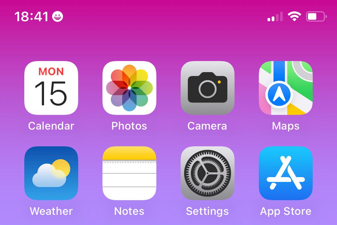 Focus mode icon appearing in iPhone status bar