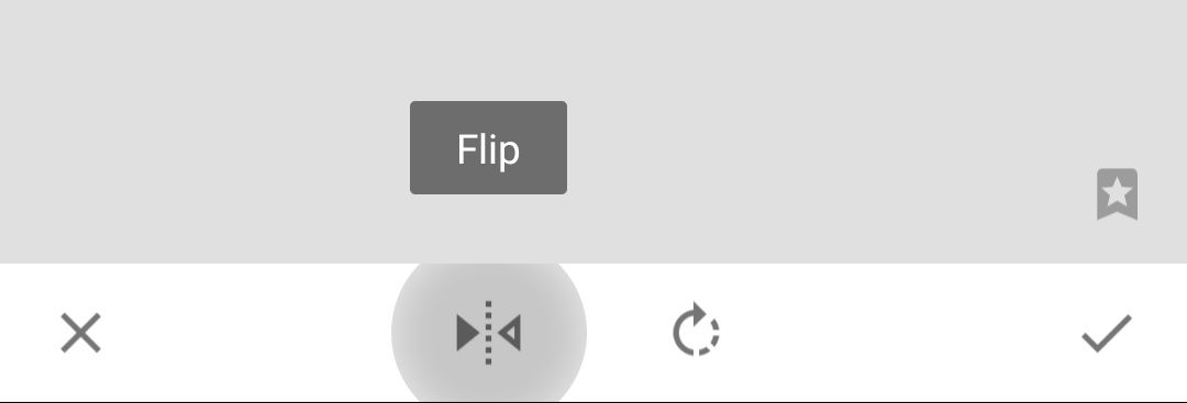 Flip image option in Snapseed on Android.