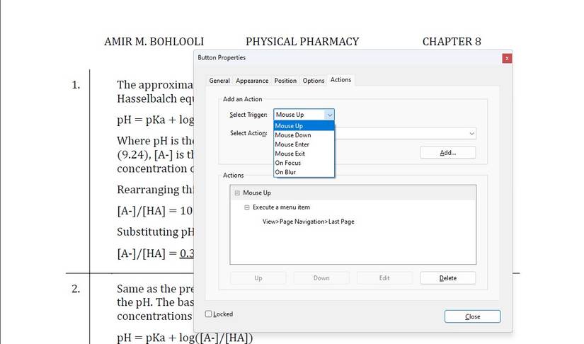 How to Use Action Buttons for PDFs in Adobe Acrobat