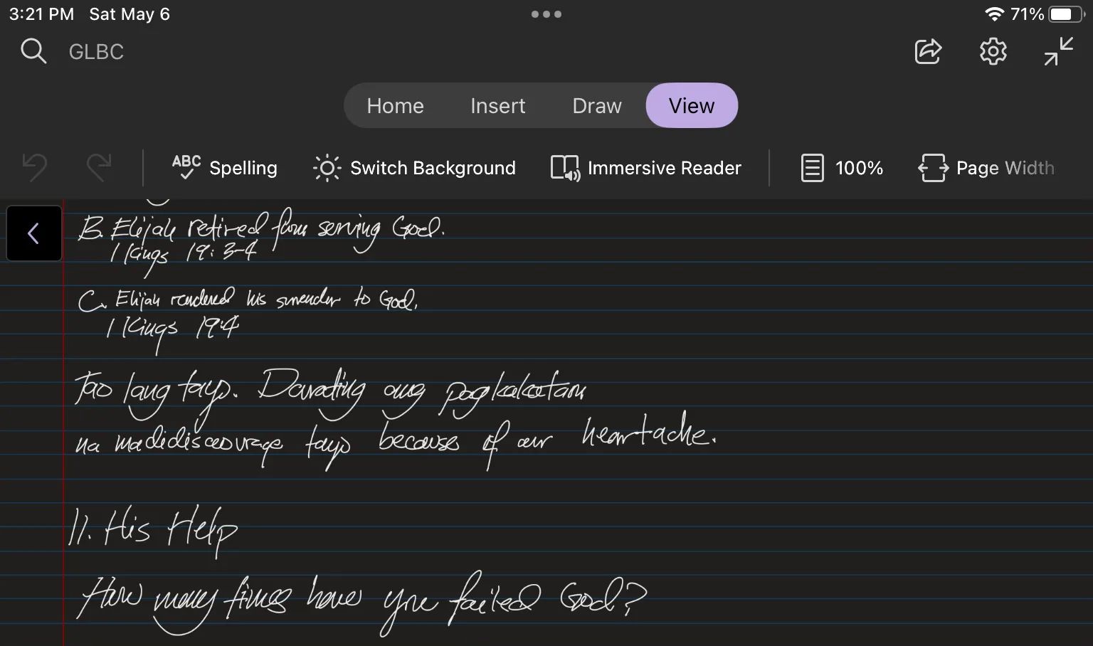 نمونه ای از قلمزنی در iPad
