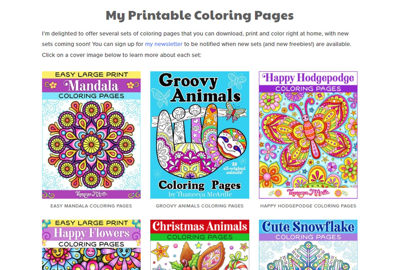 Art is Fun adult coloring site