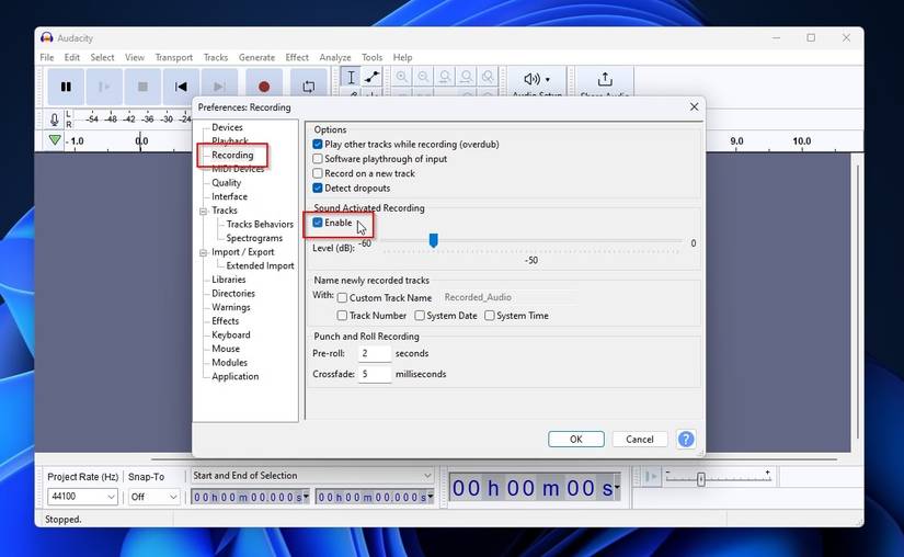 How to Have Audacity Automatically Record Audio Whenever You Speak