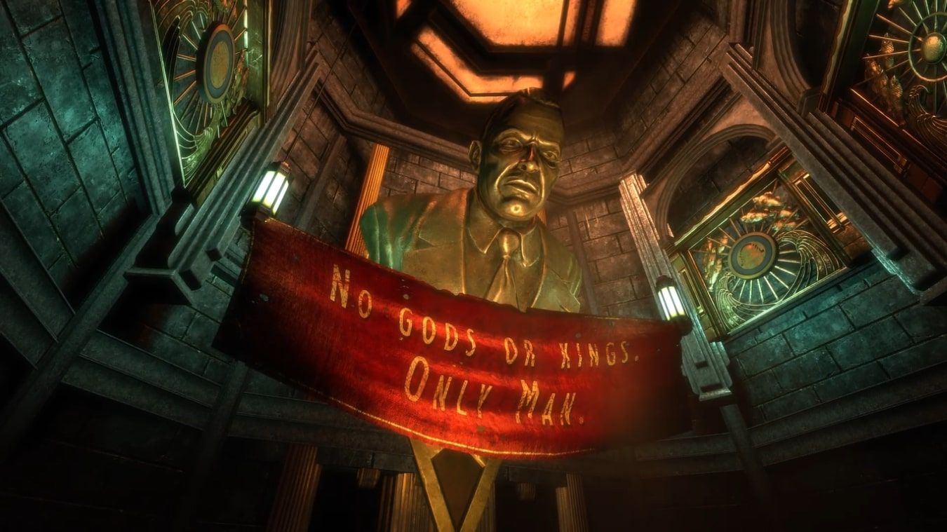 Ảnh chụp màn hình phần giới thiệu Rapture trong Bioshock Remastered chạy trên Xbox Series X