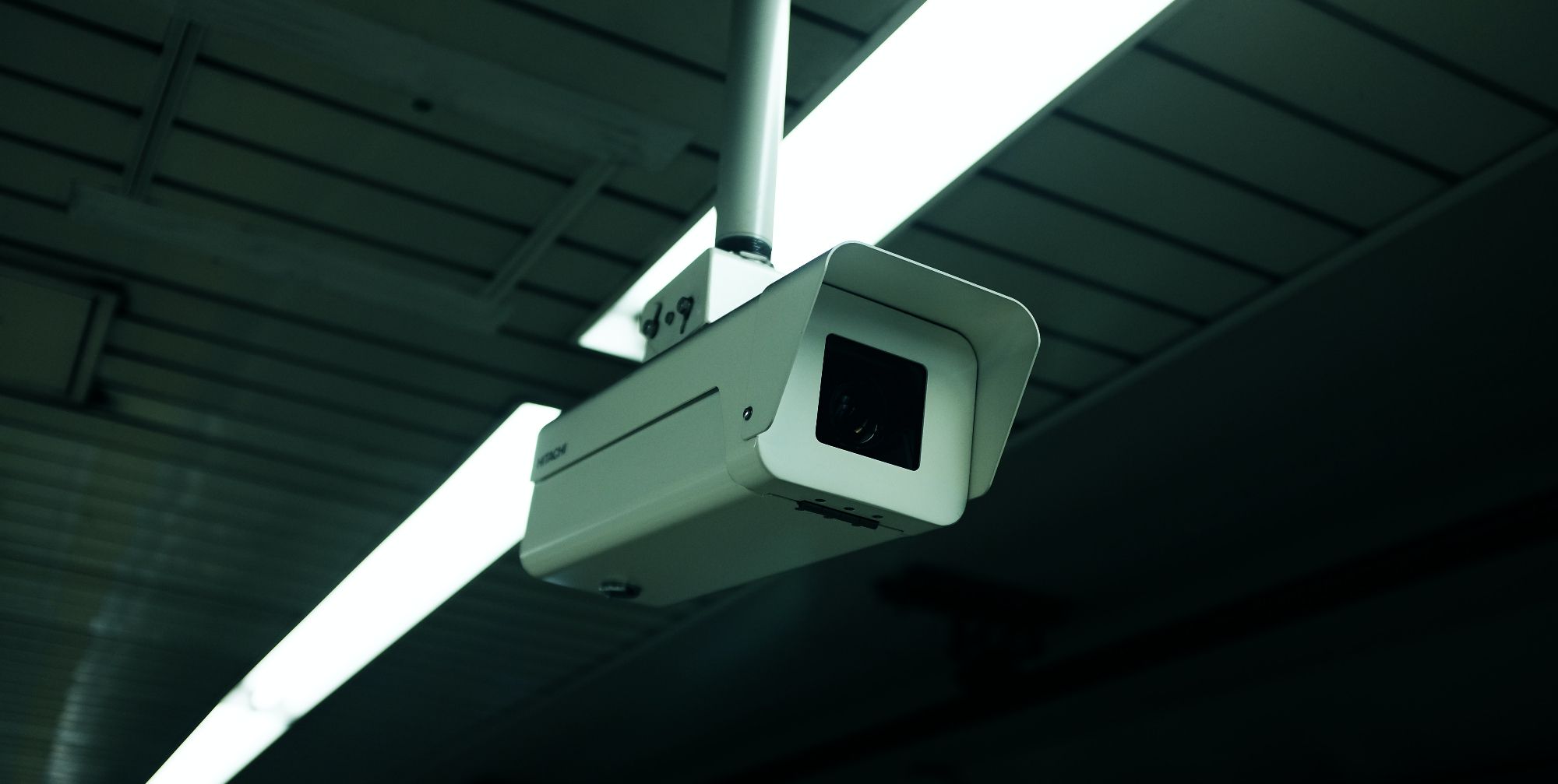 image of cctv camera mounted to ceiling