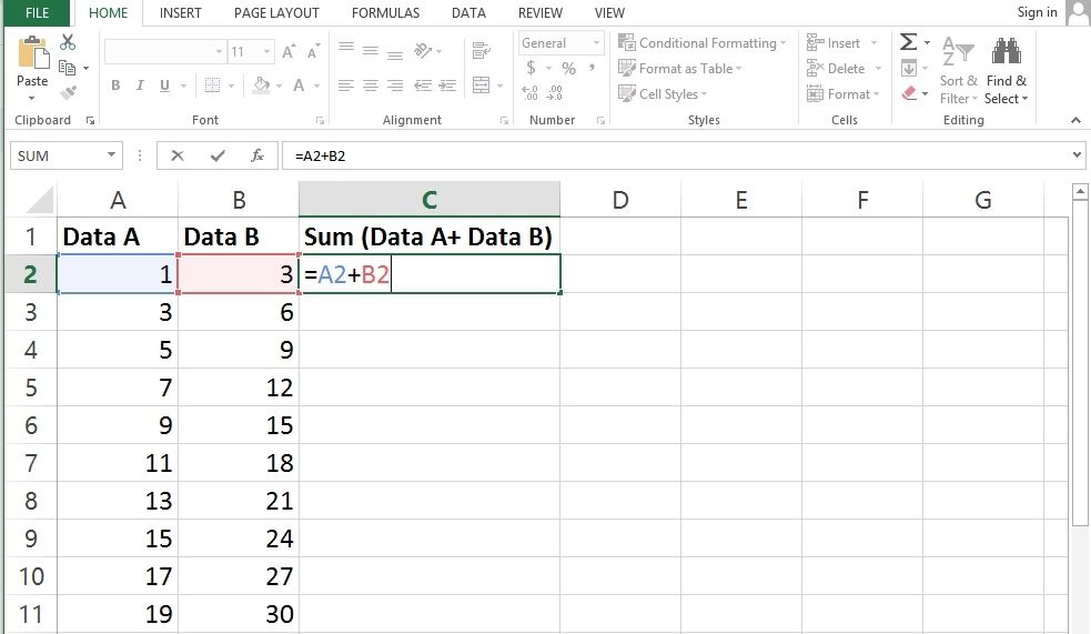 Referensi sel di Excel