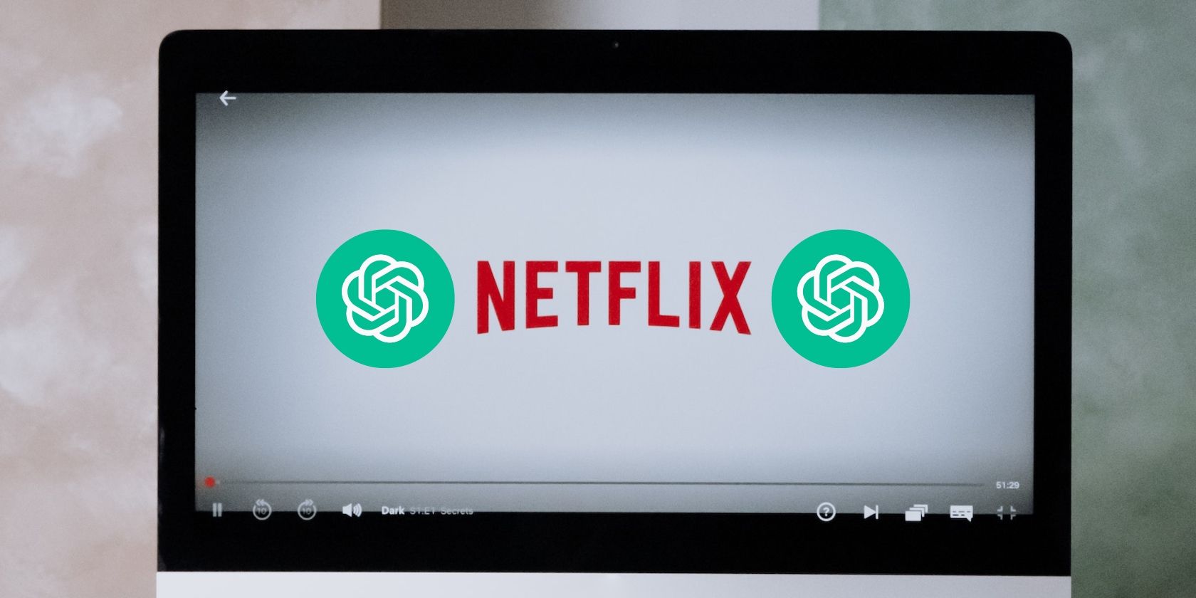 ChatGPT and Netflix logo side by side