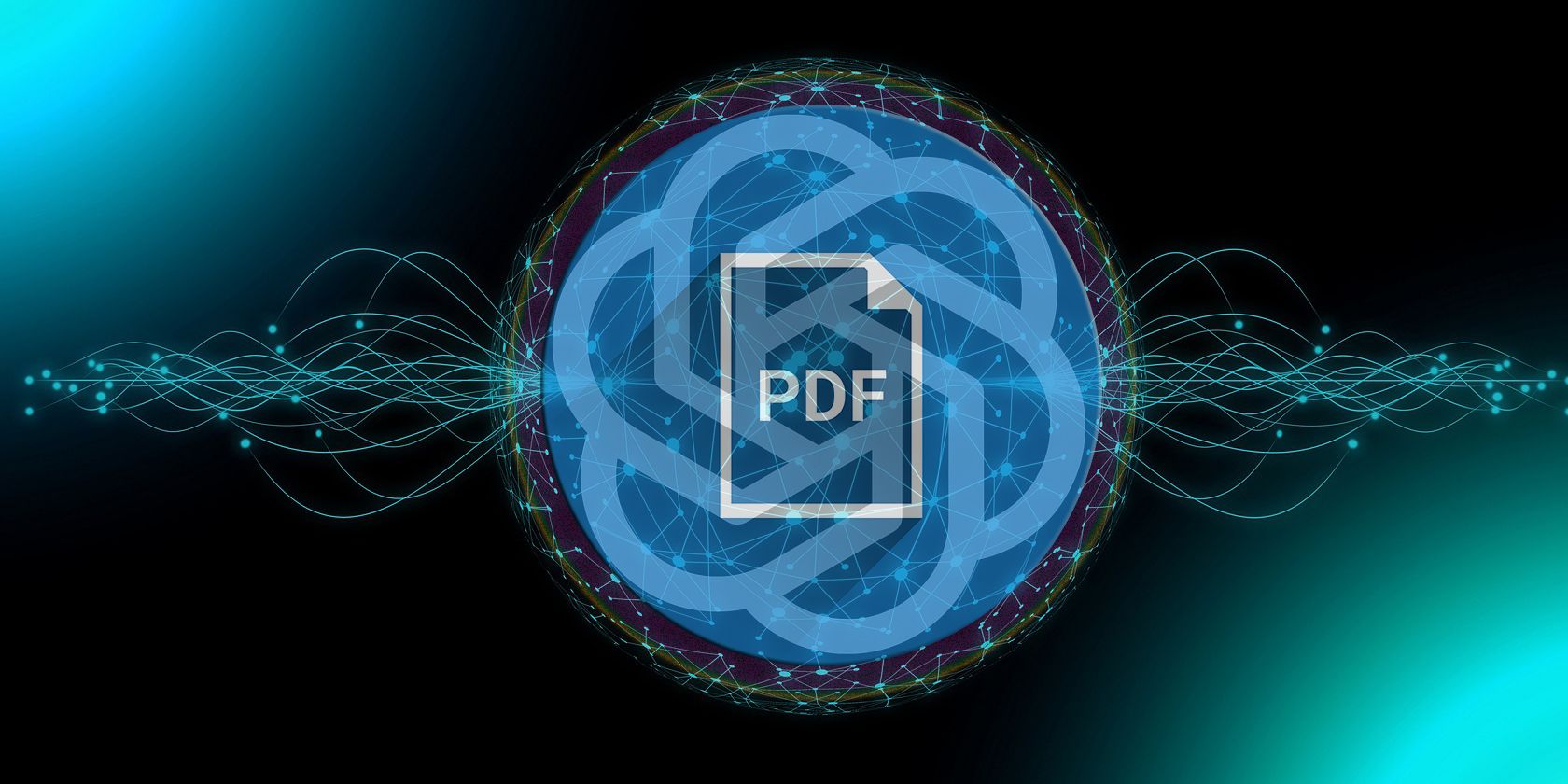 ChatGPT logo with PDF icon overlaid