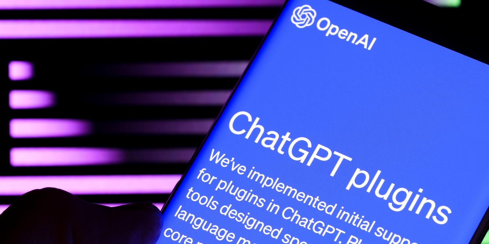 chatgpt plugins message on smartphone screen feature
