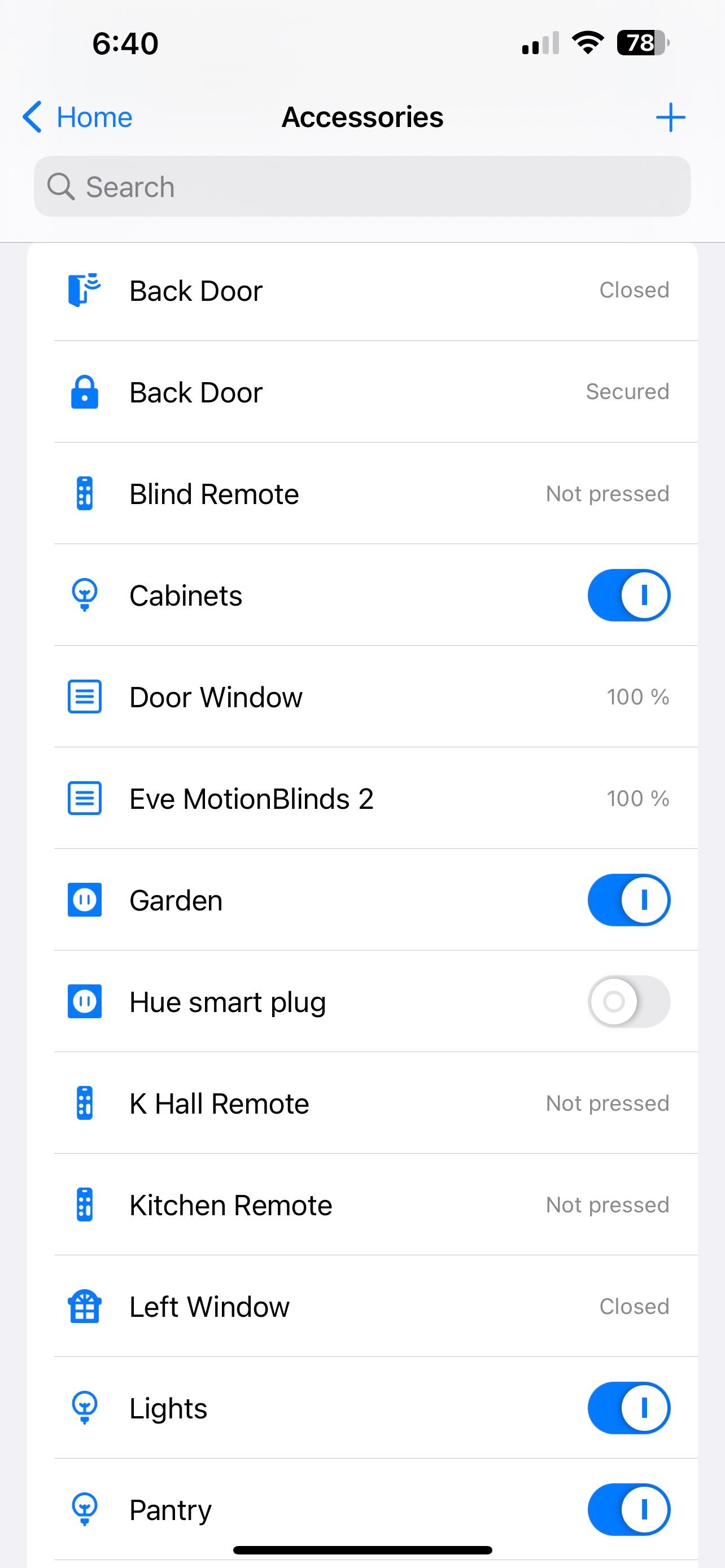Controller for HomeKit iOS App Accessories Overview