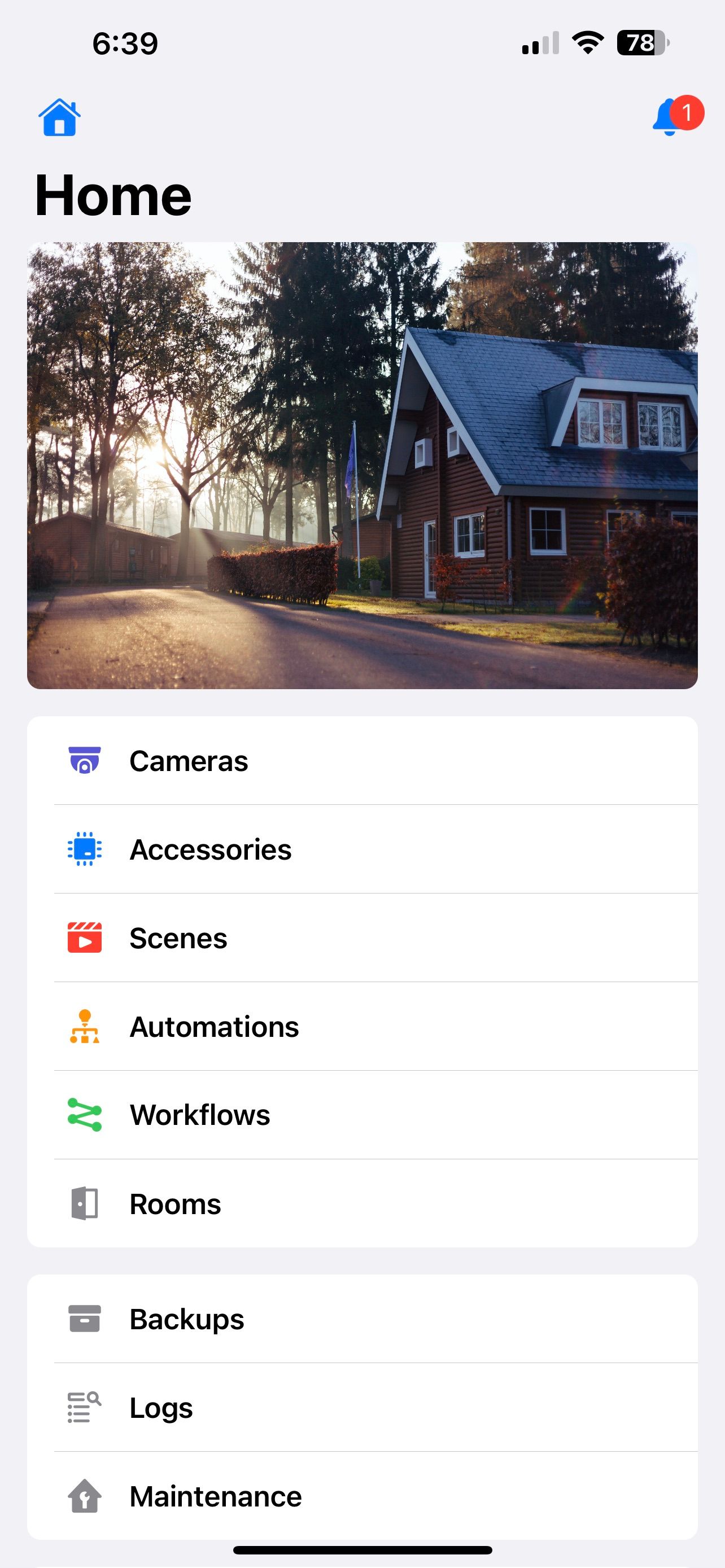 Controller for HomeKit iOS App Home Screen