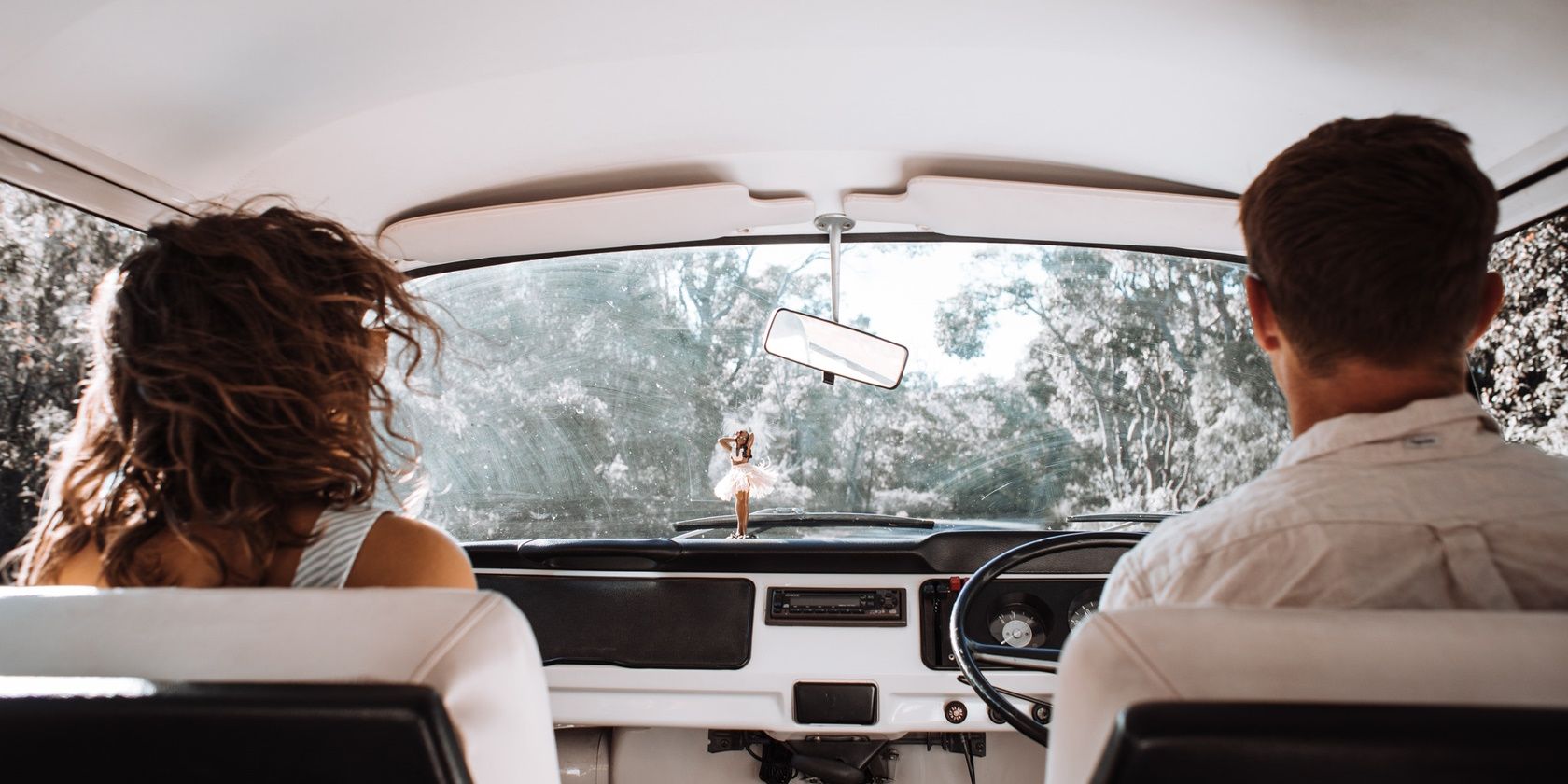 couple driving