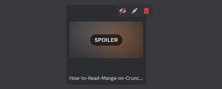 Adding a spoiler tag to an image on Discord web